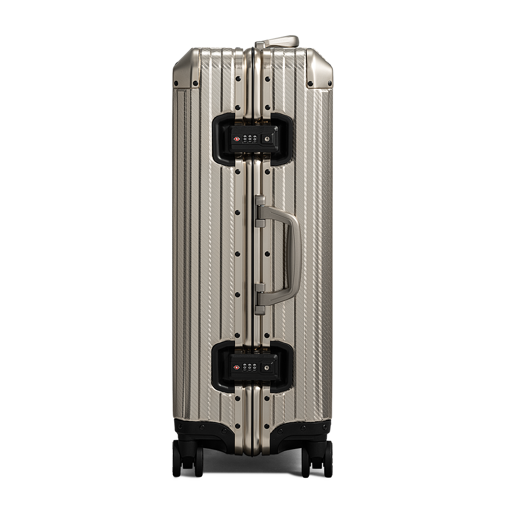 TREVA Aluminum Suitcase Champagne