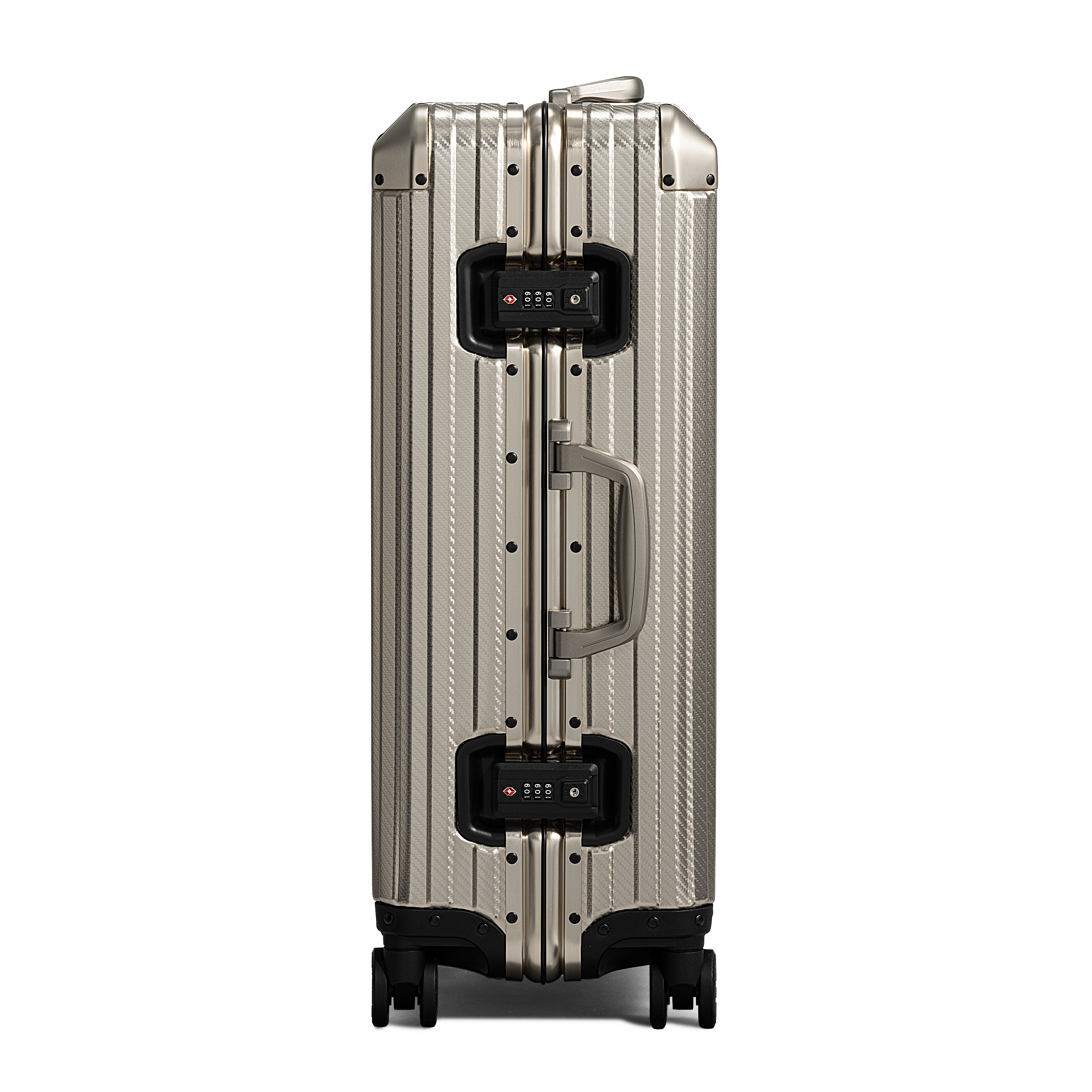 TREVA Aluminum Suitcase Champagne