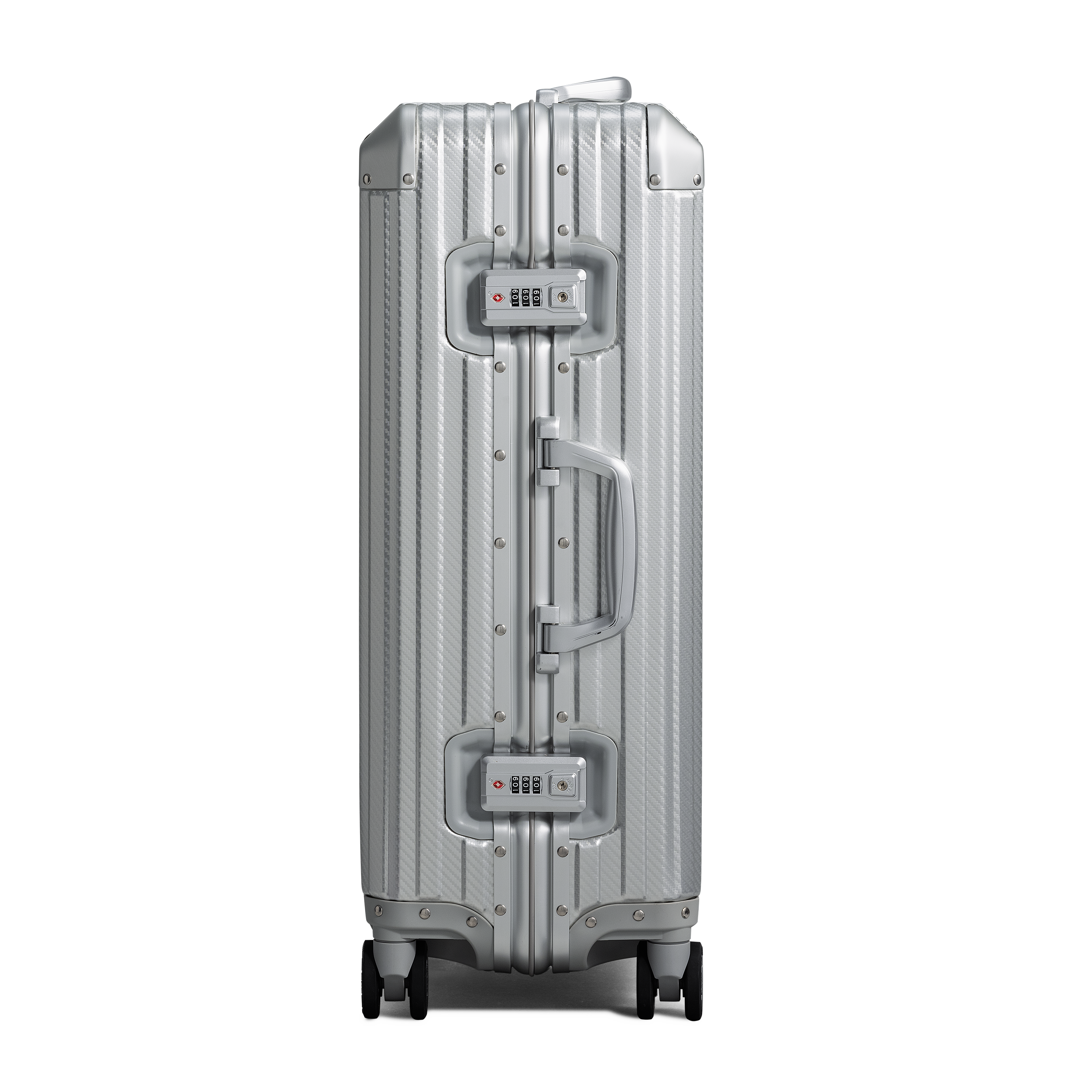 TREVA Aluminum Suitcase Silver
