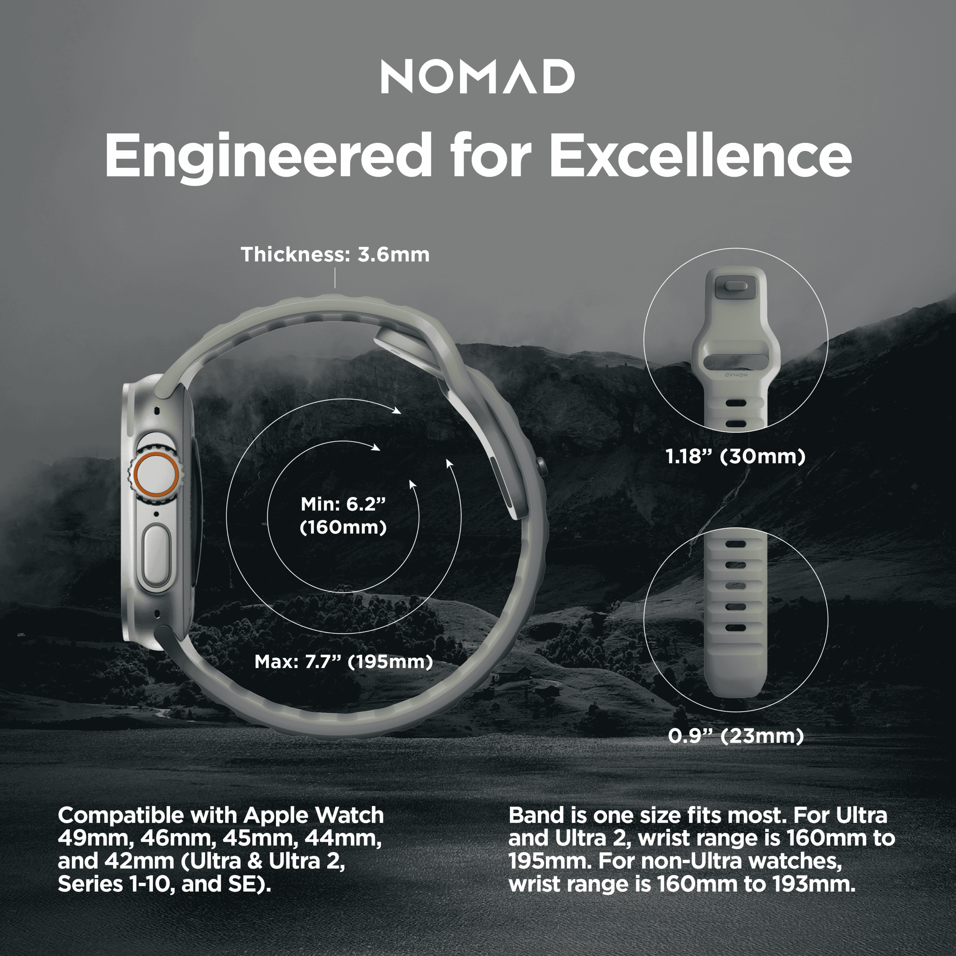 Sport Band - 46mm/49mm | Coastal Rock