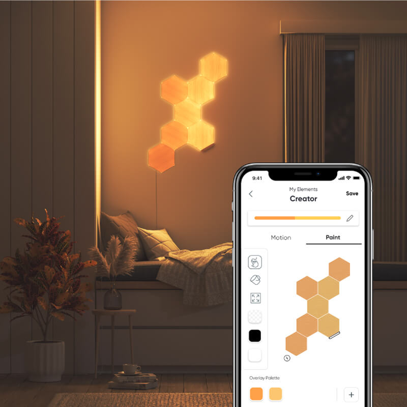 Elements Smarter Kit (7 Panels) | Birchwood Hexagons