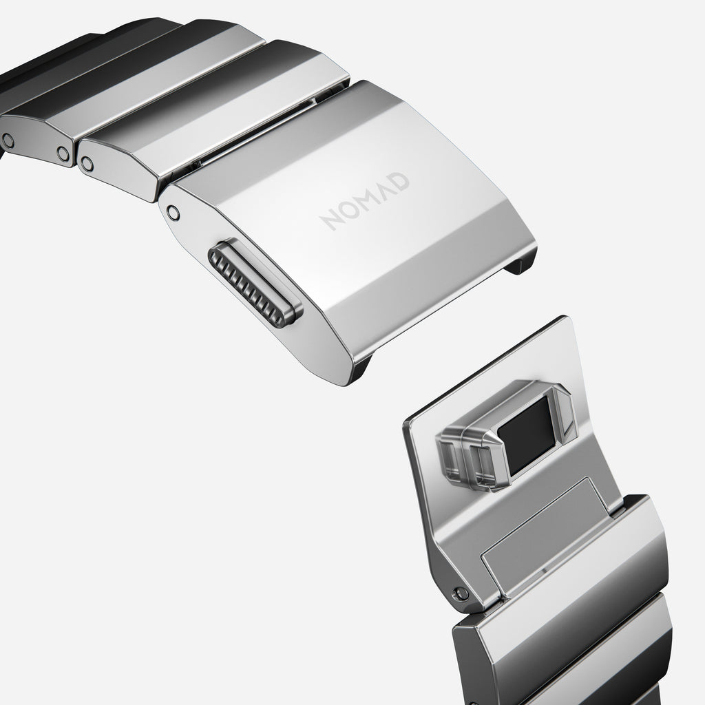 Steel Band - 46mm/49mm | Silver Hardware