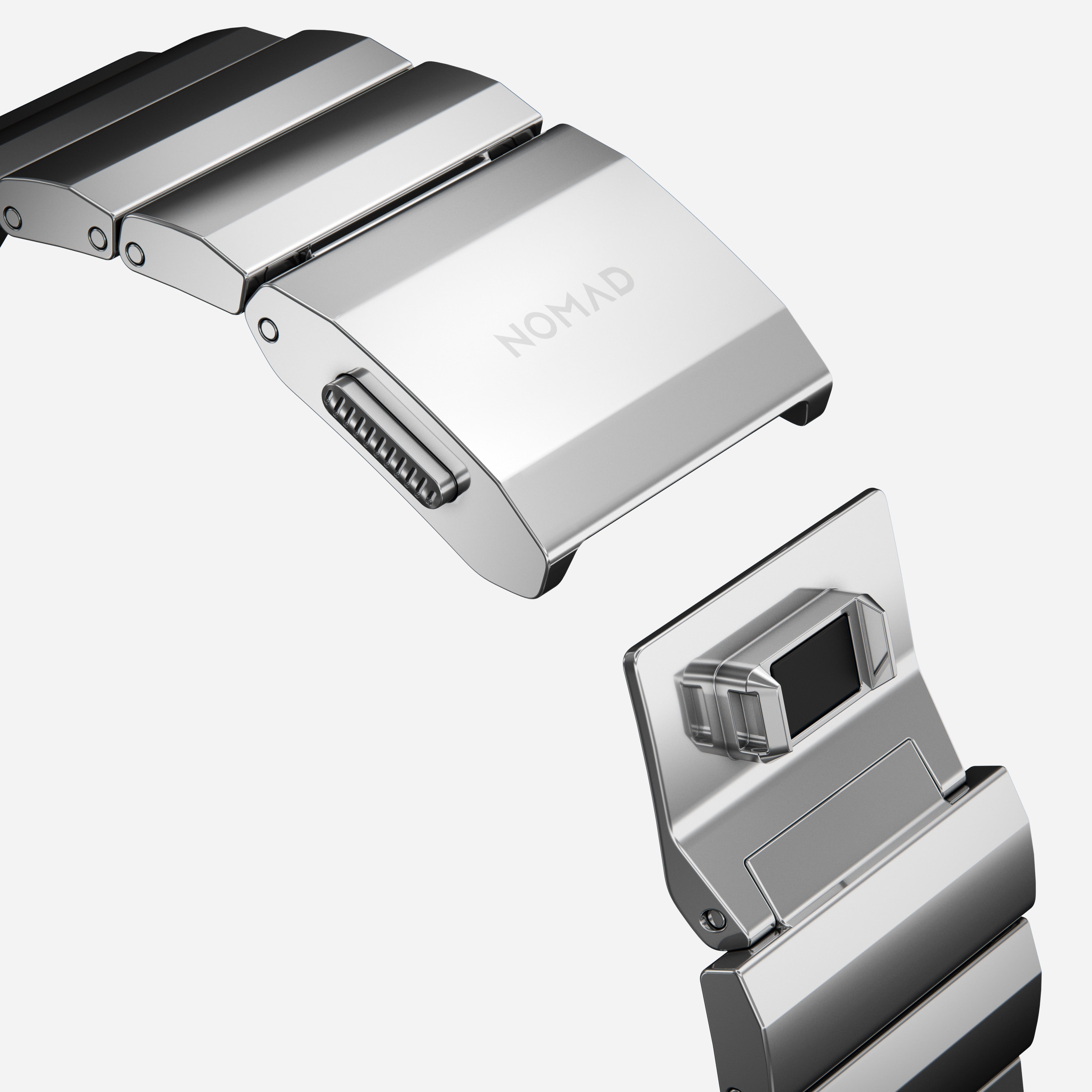 Steel Band - 46mm/49mm | Silver Hardware