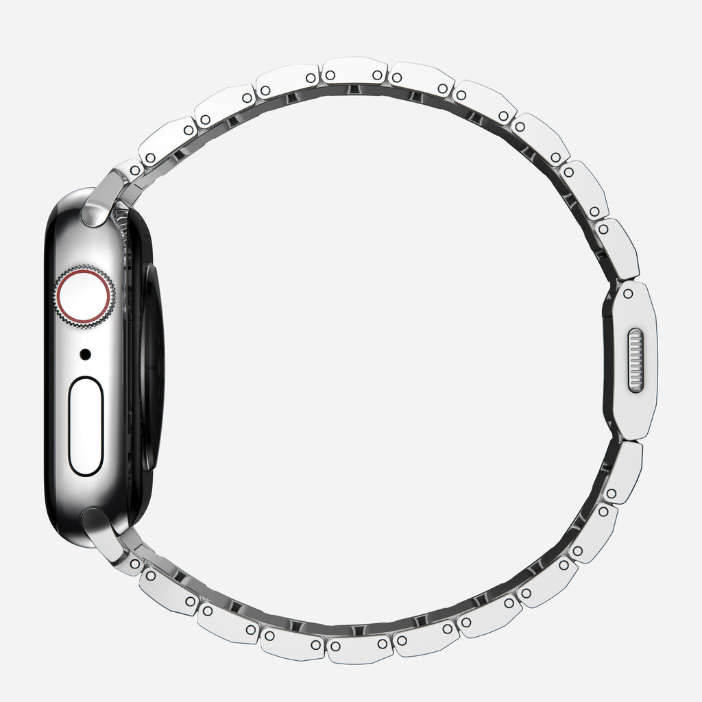 Steel Band - 46mm/49mm | Silver Hardware