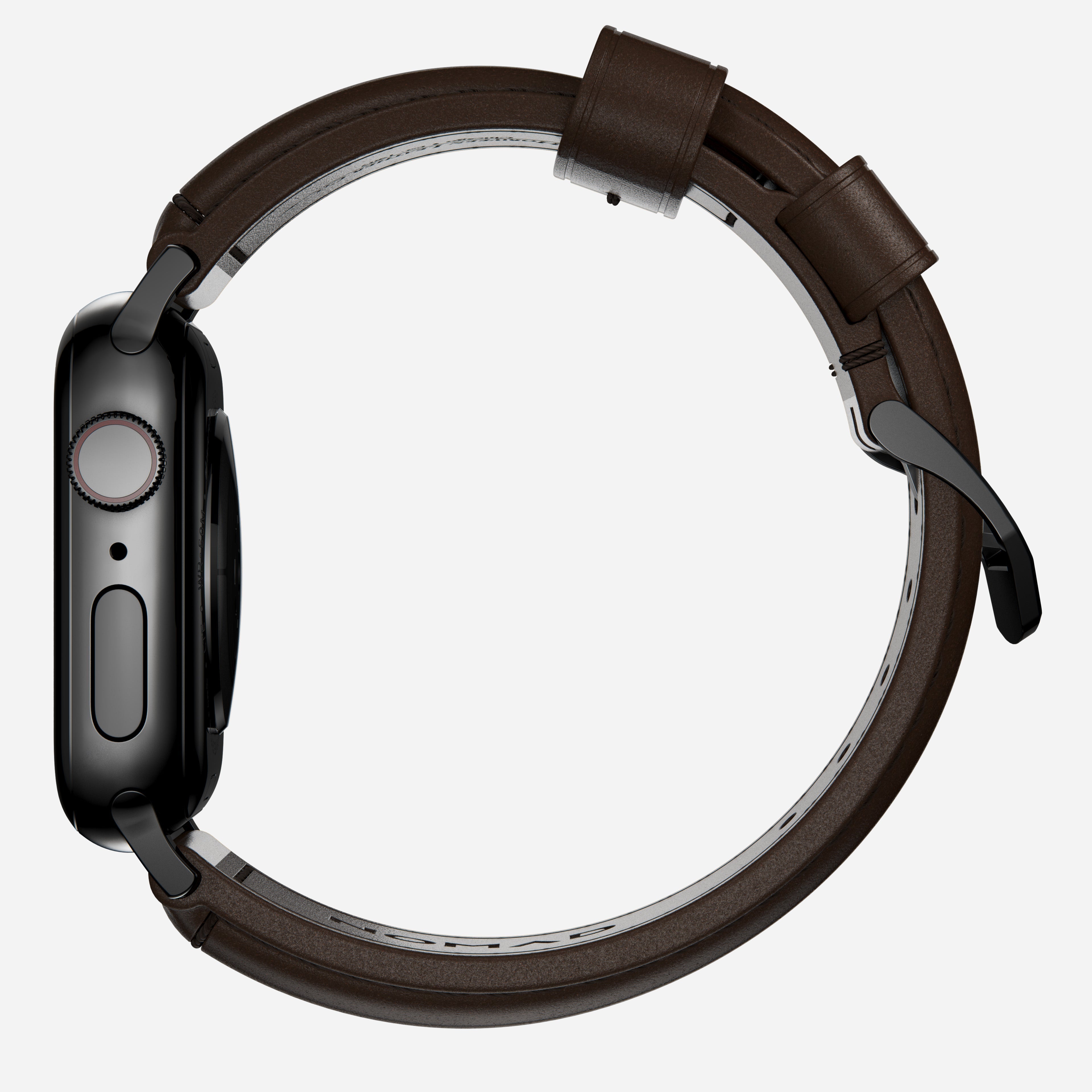 Traditional Band - 46mm/49mm | Black Hardware | Rustic Brown | Horween