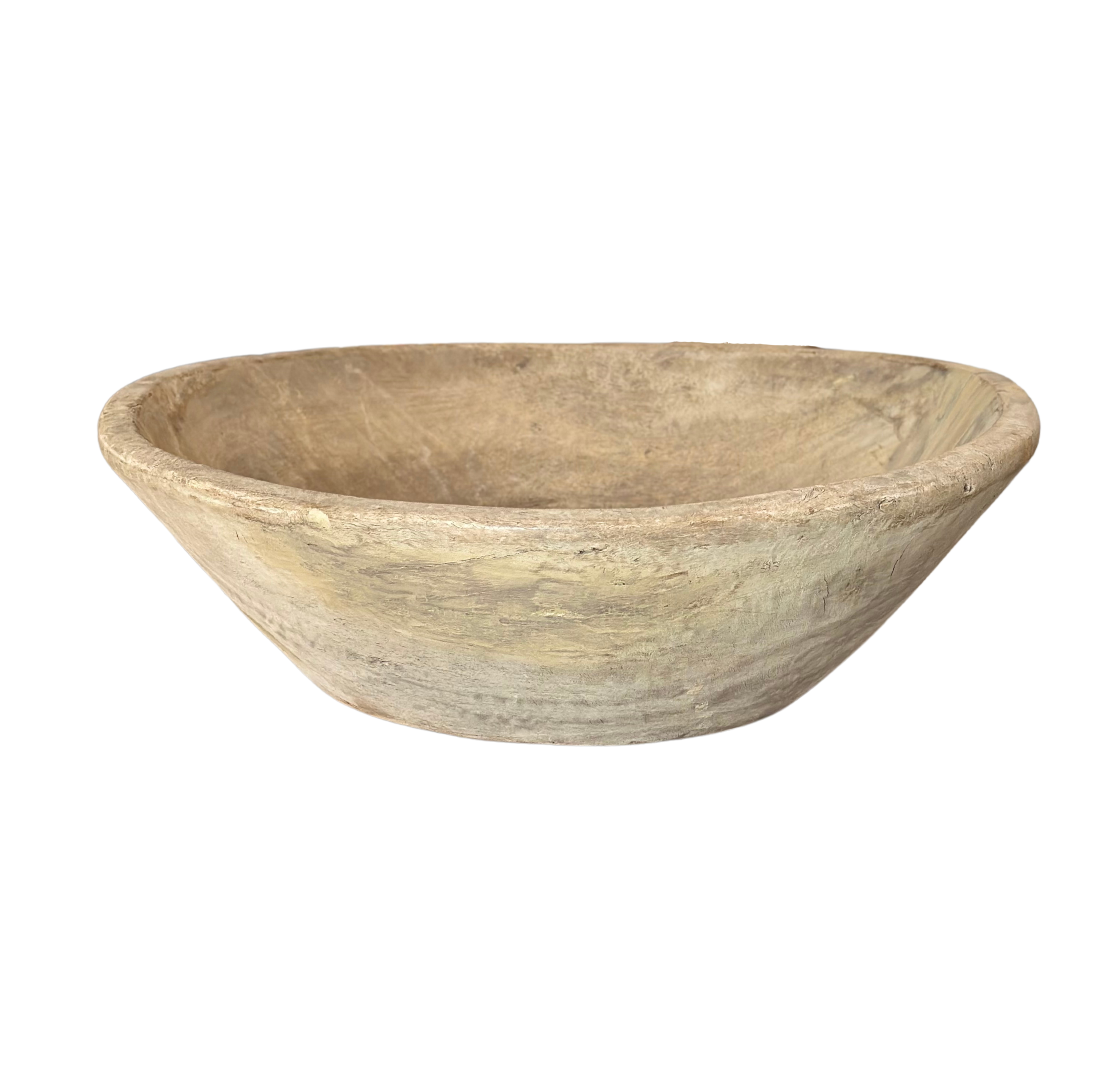 Recycled Wood Bowl, Large - Bleached