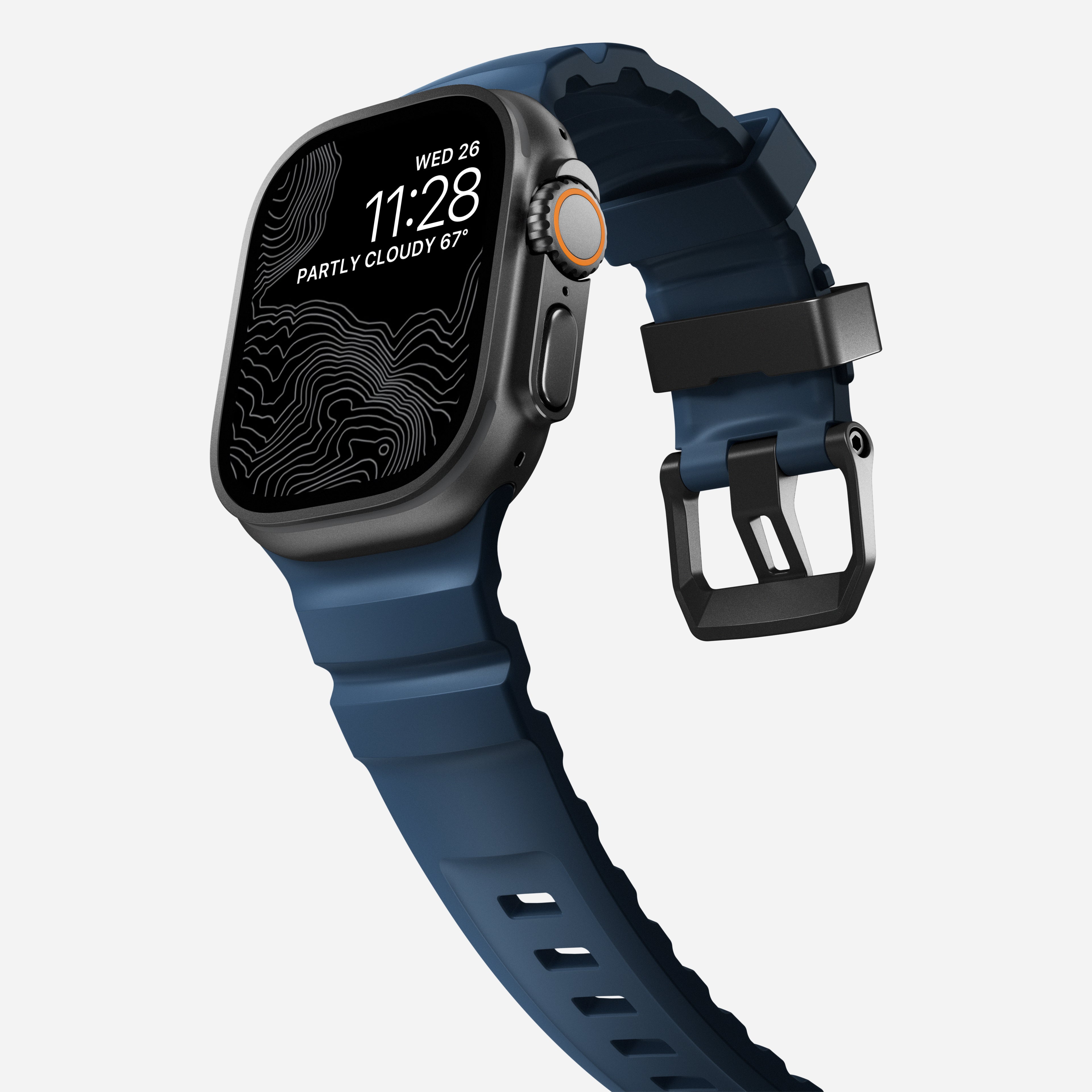 Rocky Point Band - 46mm/49mm | Atlantic | Black Hardware