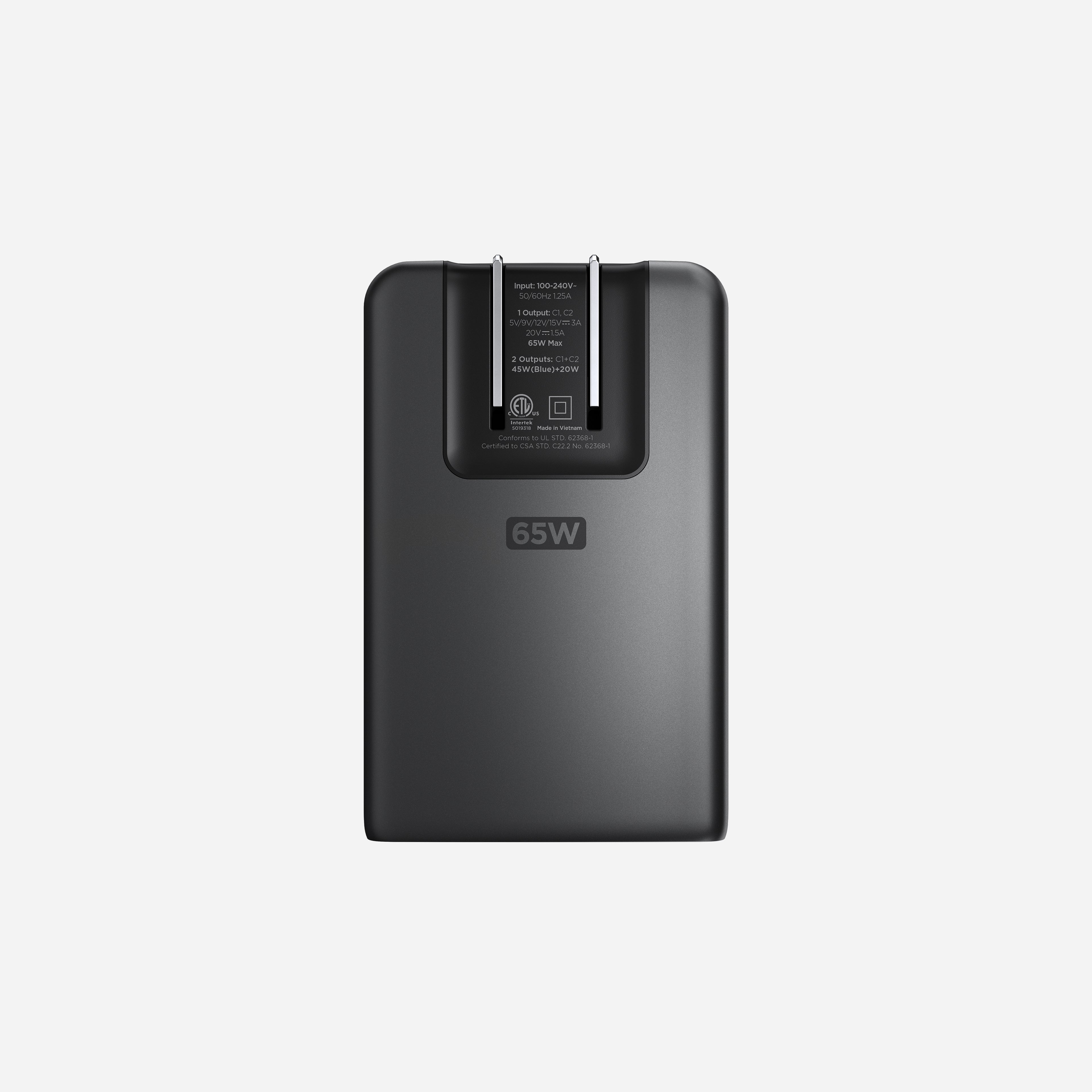 AC Adapter - 65W | Slim | Carbide