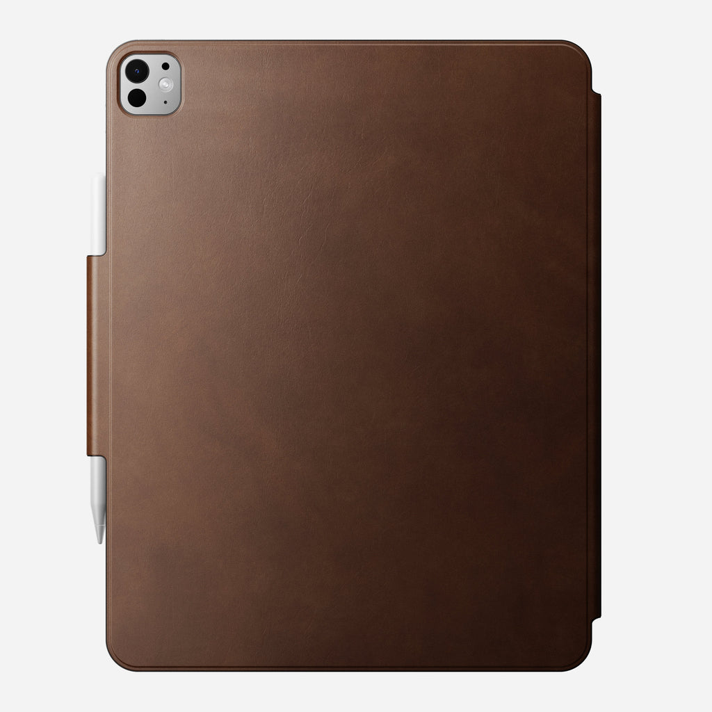 Leather Folio - M4 & M5 iPad 13 inch | Brown | Camino Leather | Apple Pencil