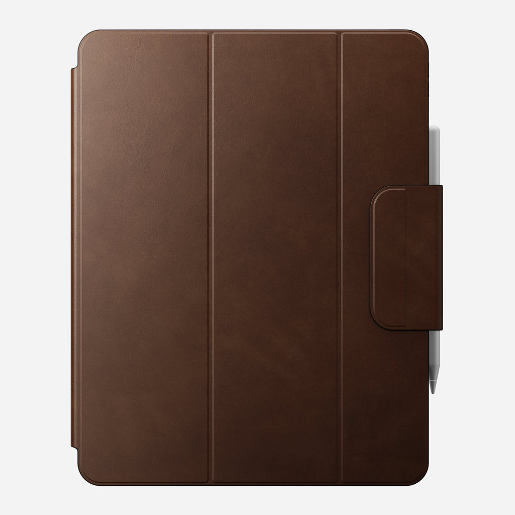 Leather Folio - M4 & M5 iPad 13 inch | Brown | Camino Leather | Apple Pencil