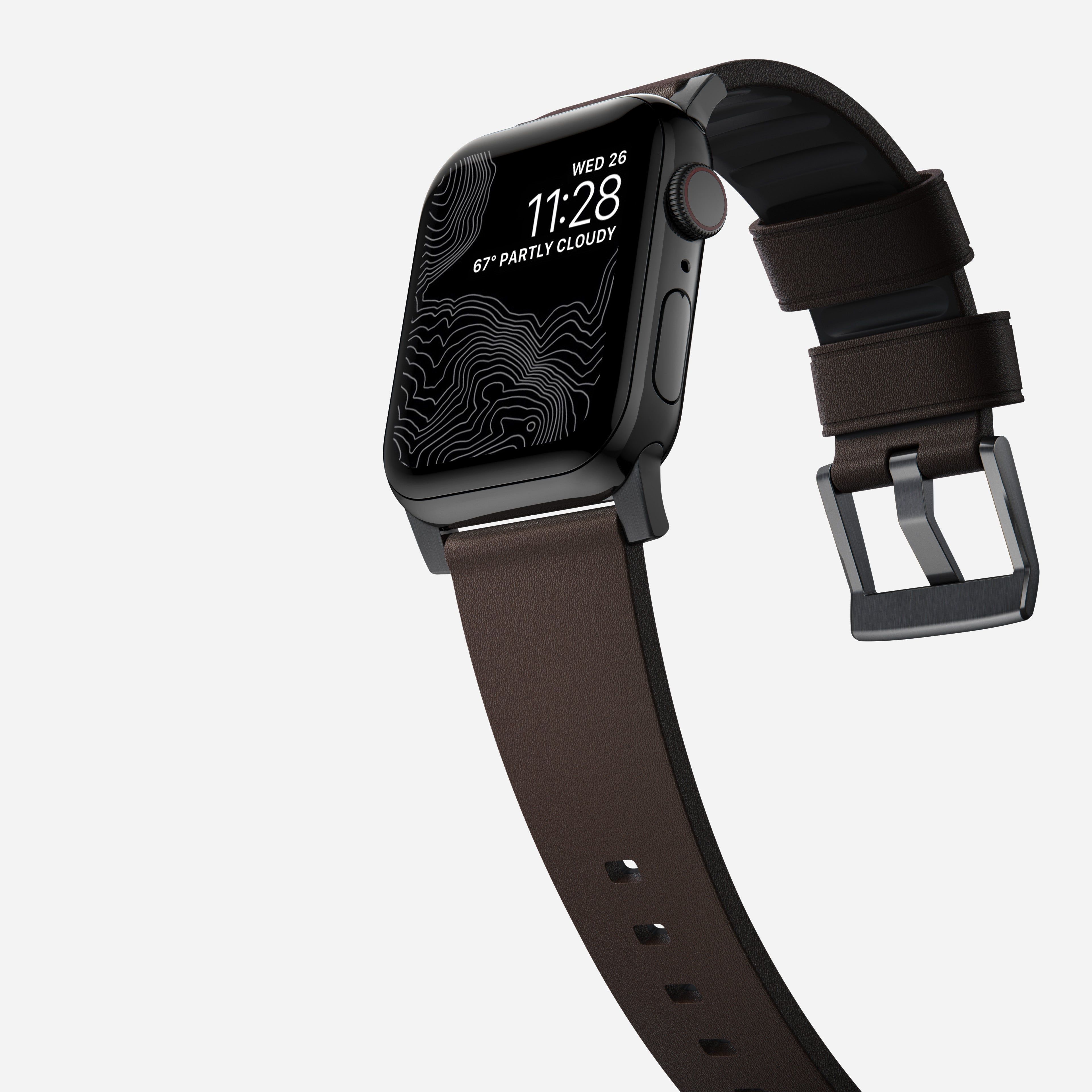 Active Band Pro - 46mm/49mm | Black Hardware | Classic Brown Active Leather