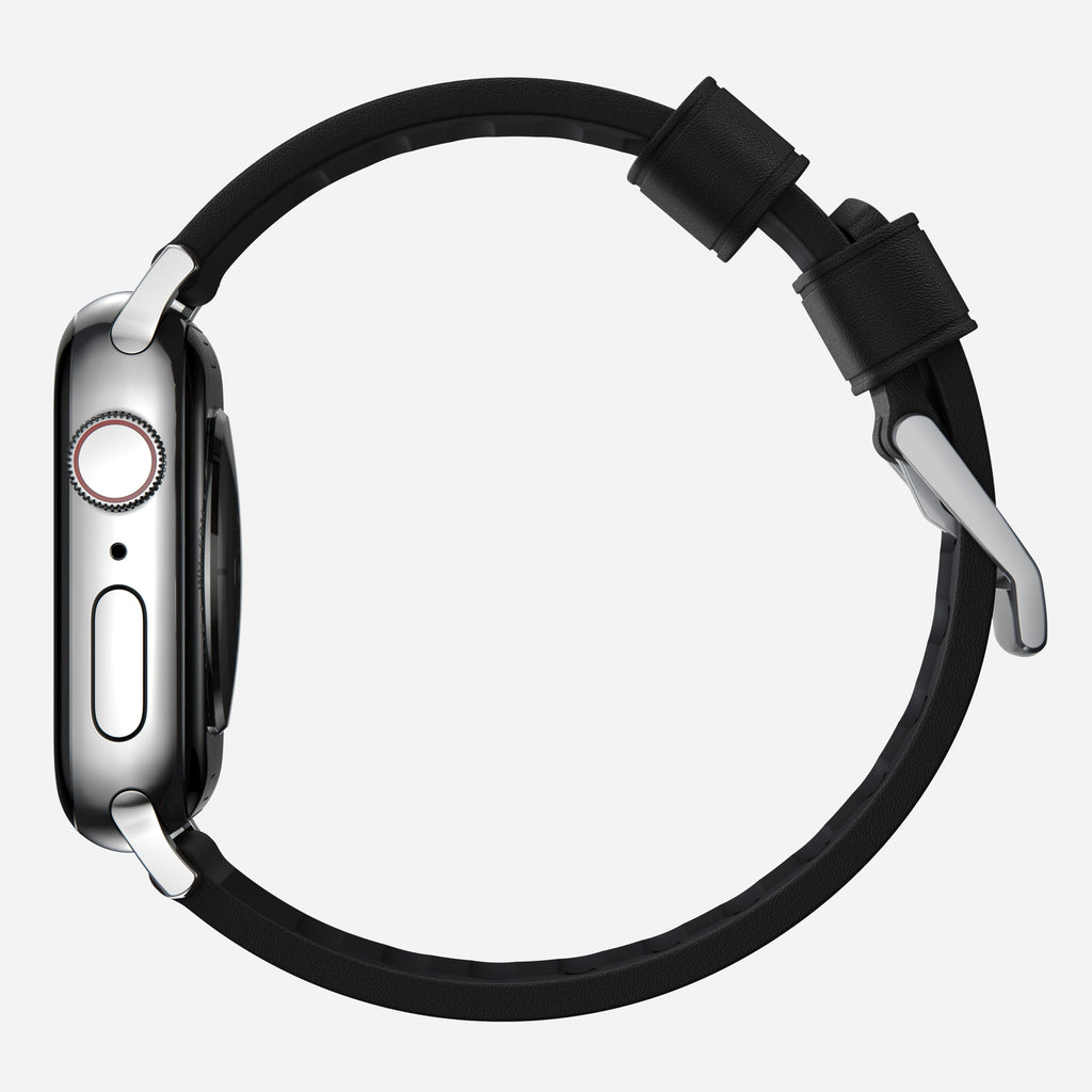 Active Band Pro - 46mm/49mm | Silver Hardware | Black Active Leather
