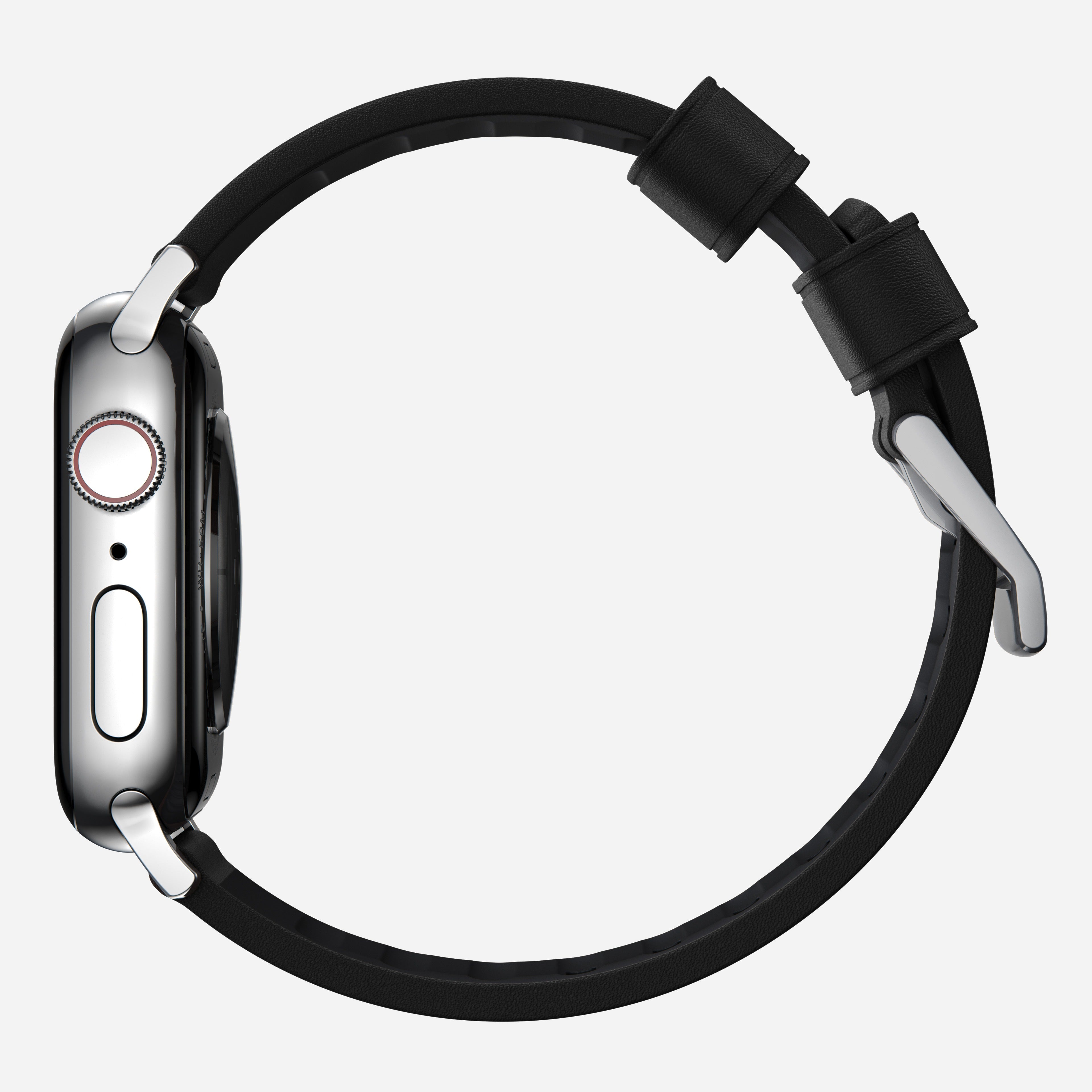 Active Band Pro - 46mm/49mm | Silver Hardware | Black Active Leather