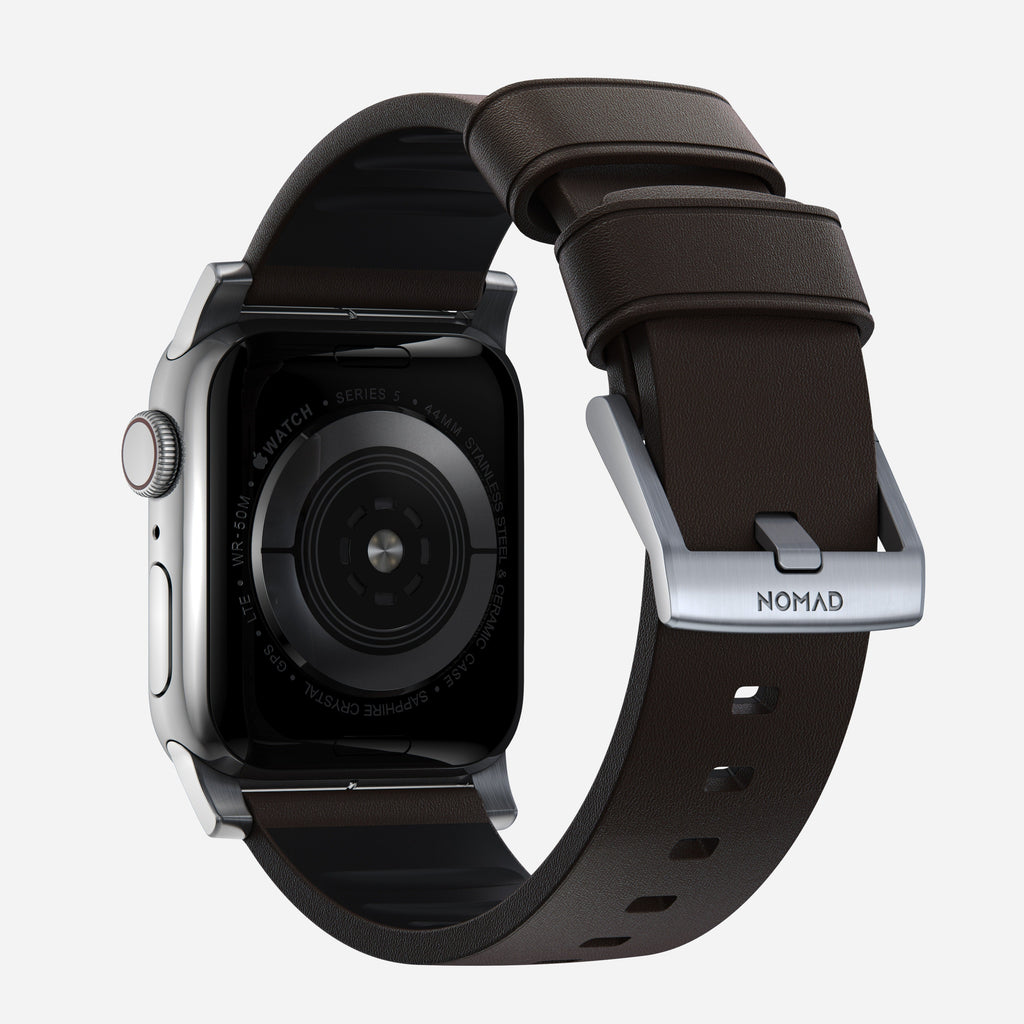 Active Band Pro - 46mm/49mm | Silver Hardware | Classic Brown Active Leather