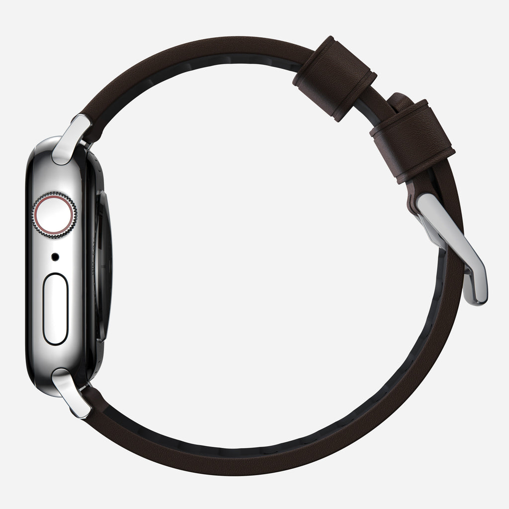 Active Band Pro - 46mm/49mm | Silver Hardware | Classic Brown Active Leather