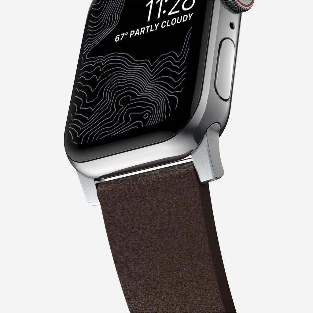 Active Band Pro - 46mm/49mm | Silver Hardware | Classic Brown Active Leather
