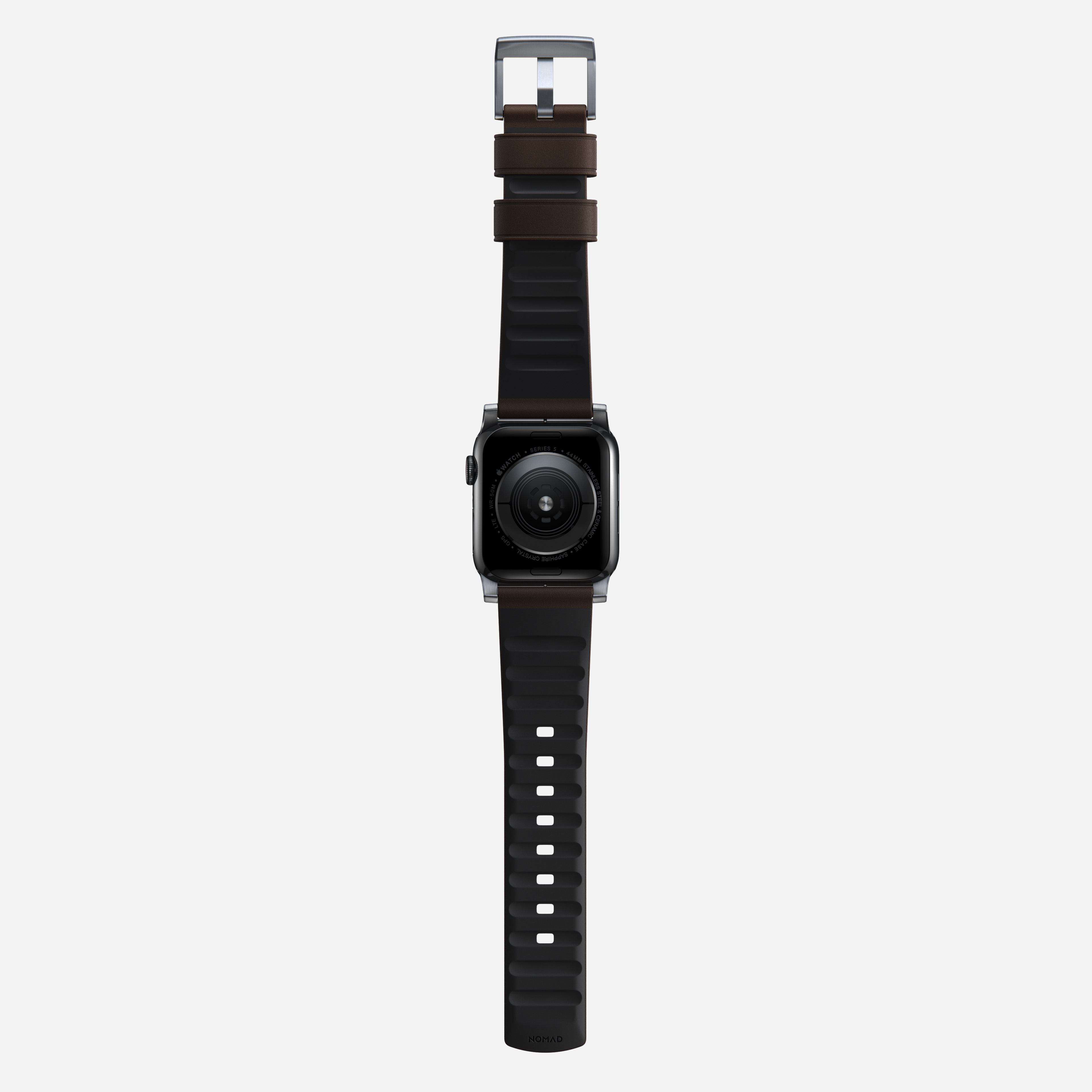 Active Band Pro - 46mm/49mm | Silver Hardware | Classic Brown Active Leather