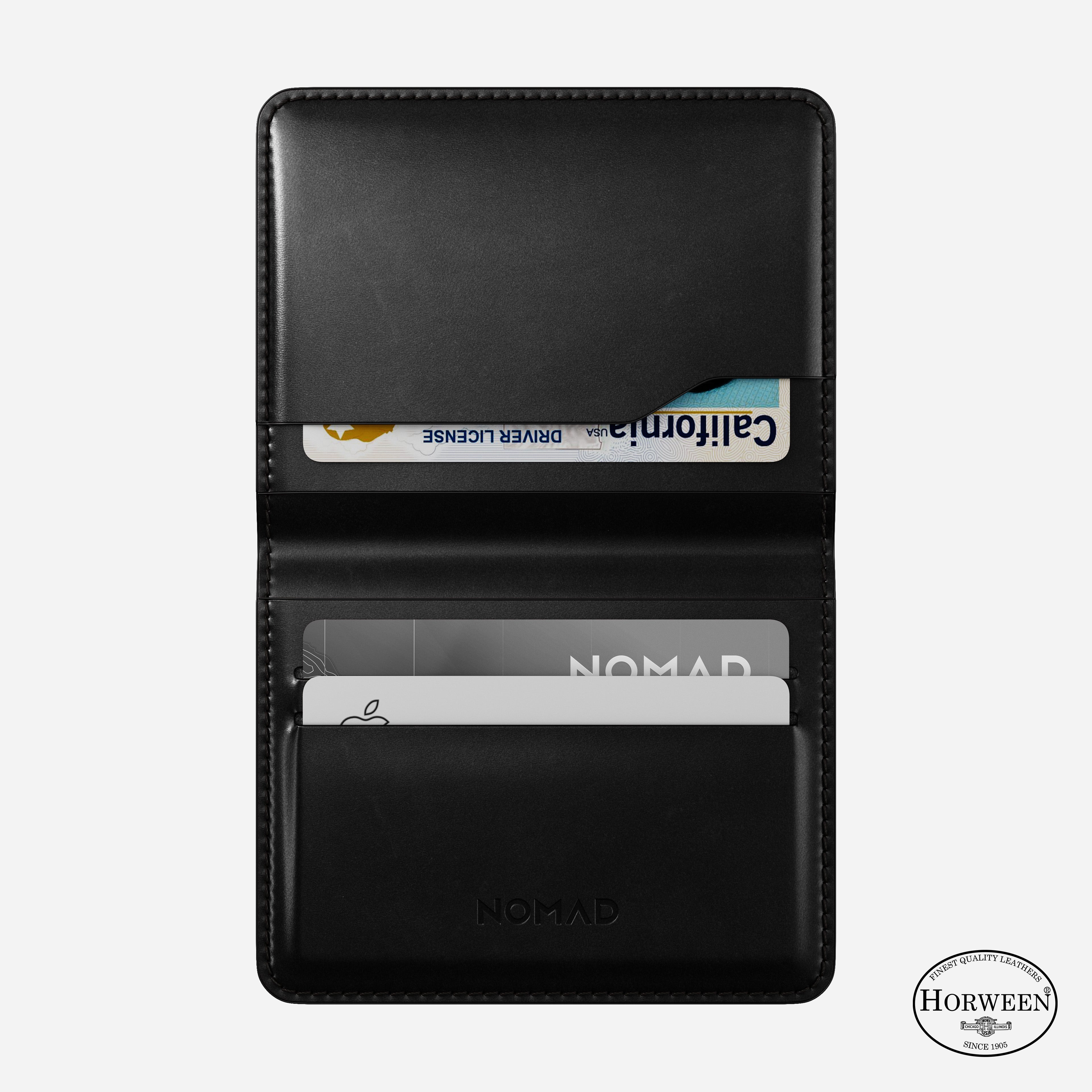 Card Wallet Plus - Black | Horween