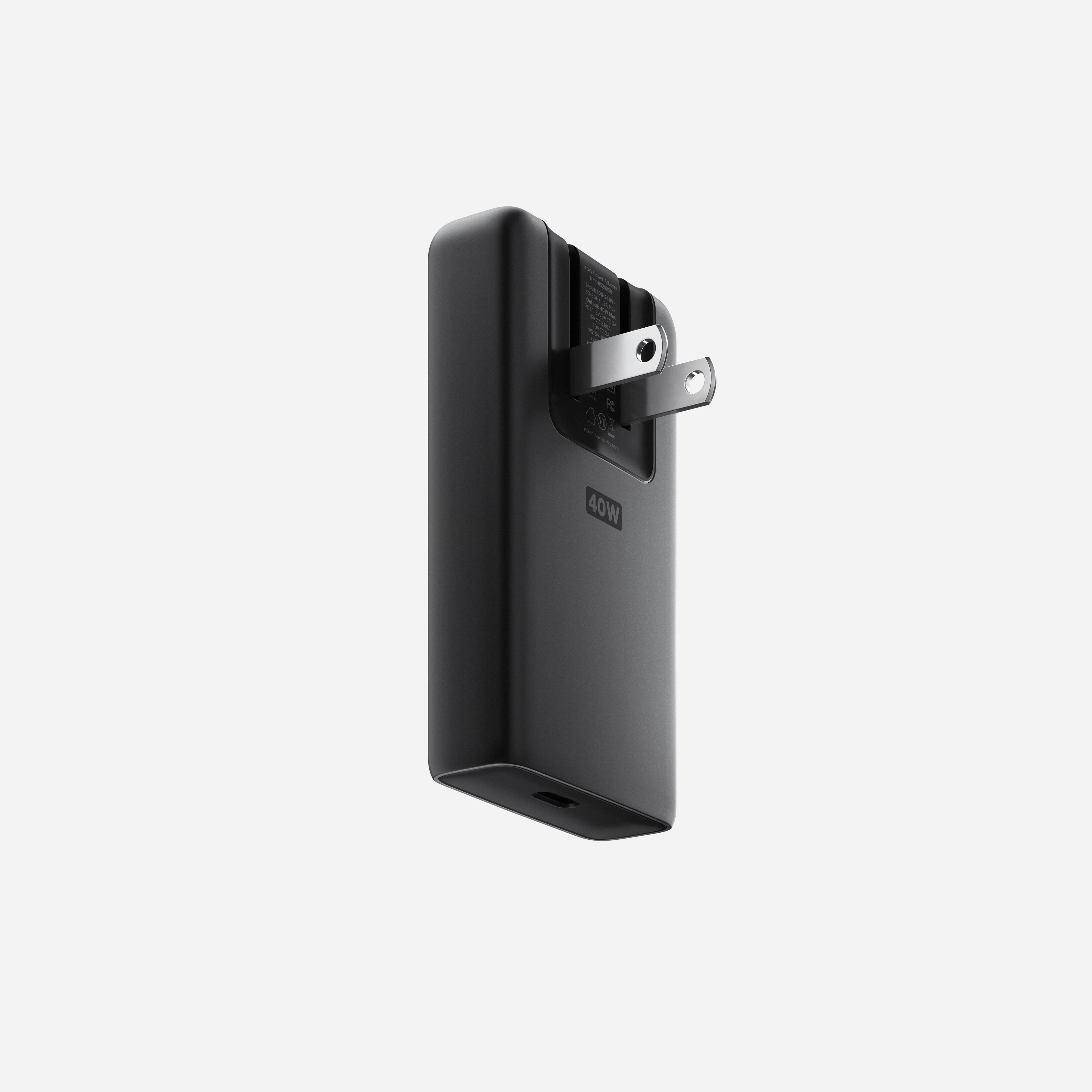 AC Adapter - 40W | Slim | Carbide | US