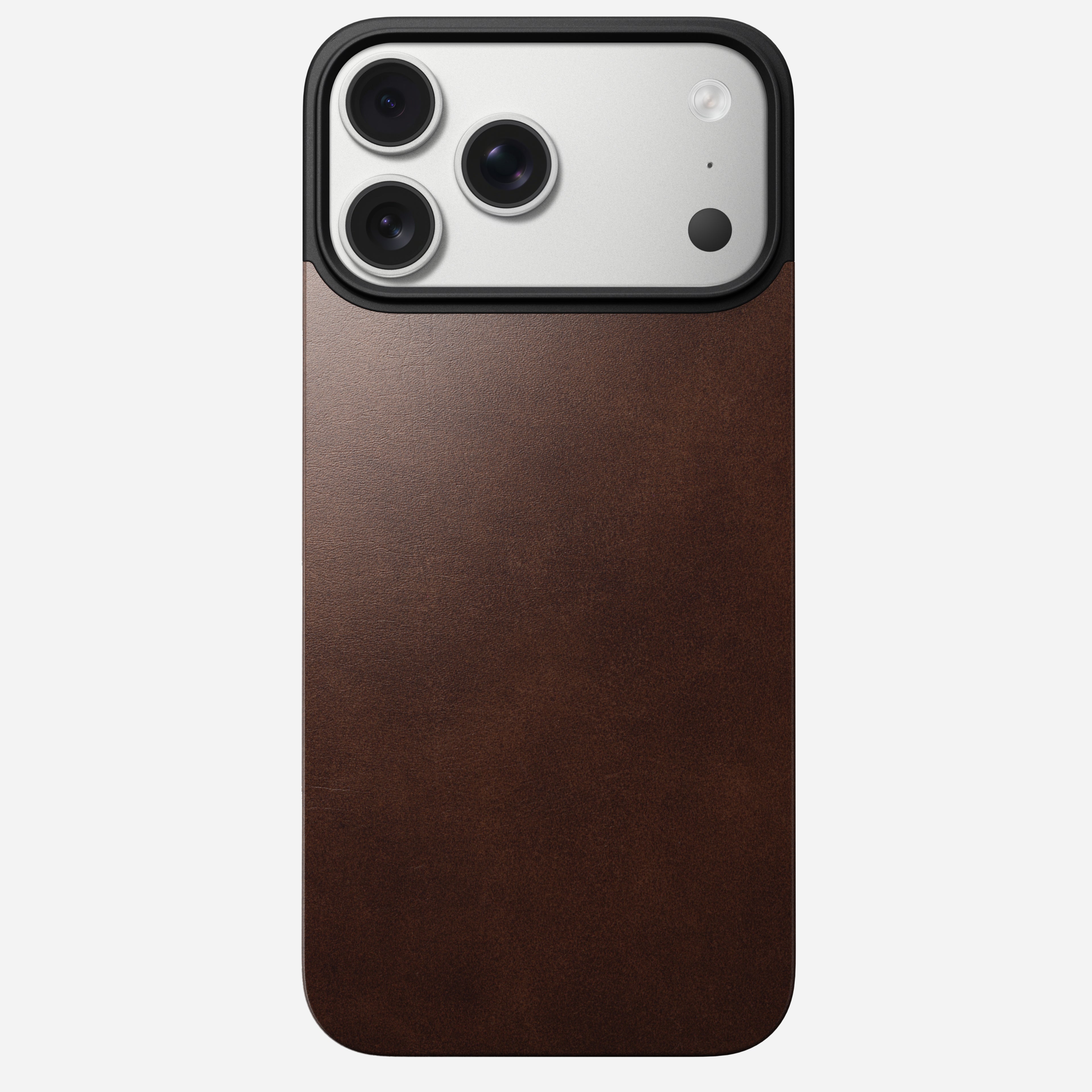 Magnetic Leather Back - iPhone 17 Pro Max | Rustic Brown | Horween | MagSafe