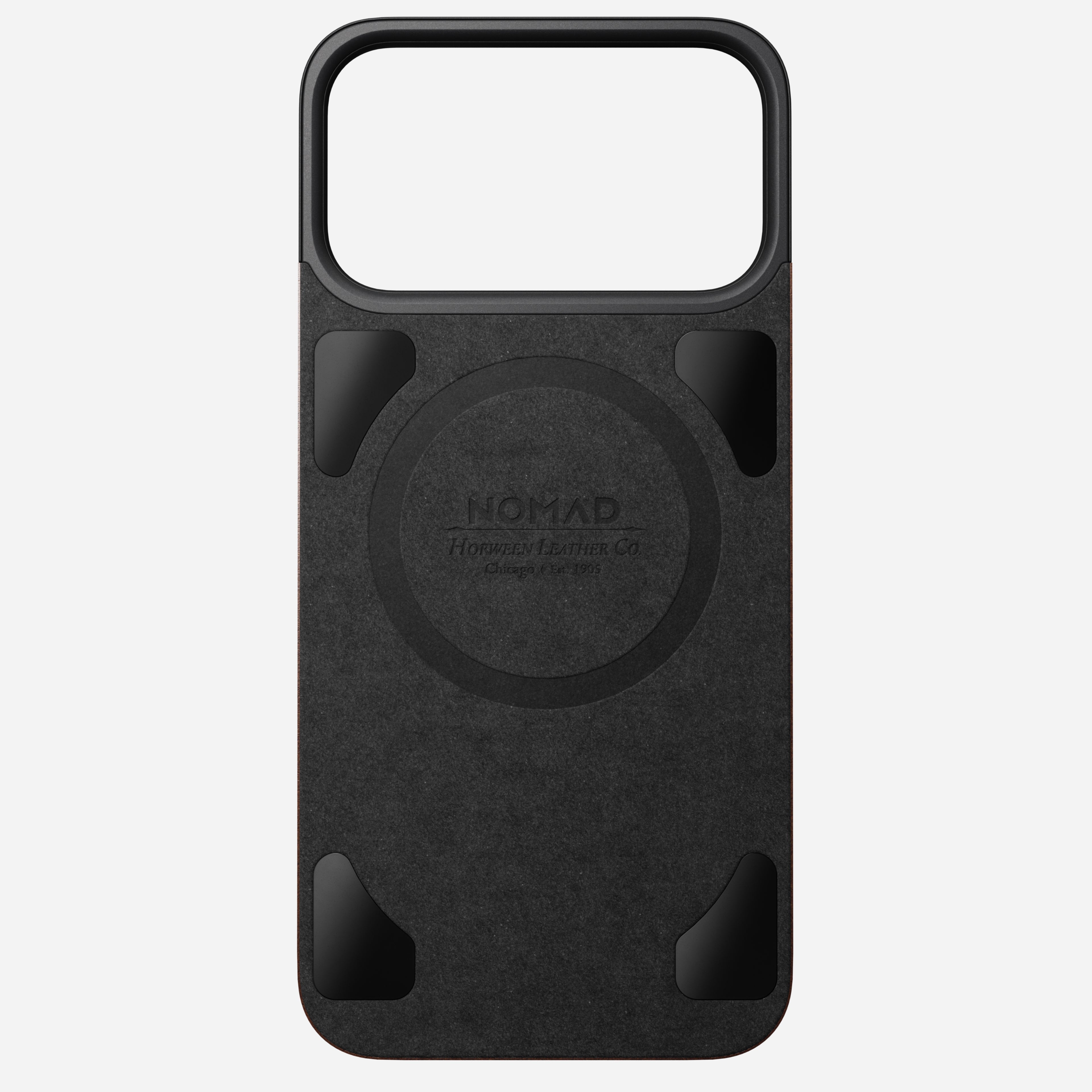 Magnetic Leather Back - iPhone 17 Pro Max | Rustic Brown | Horween | MagSafe