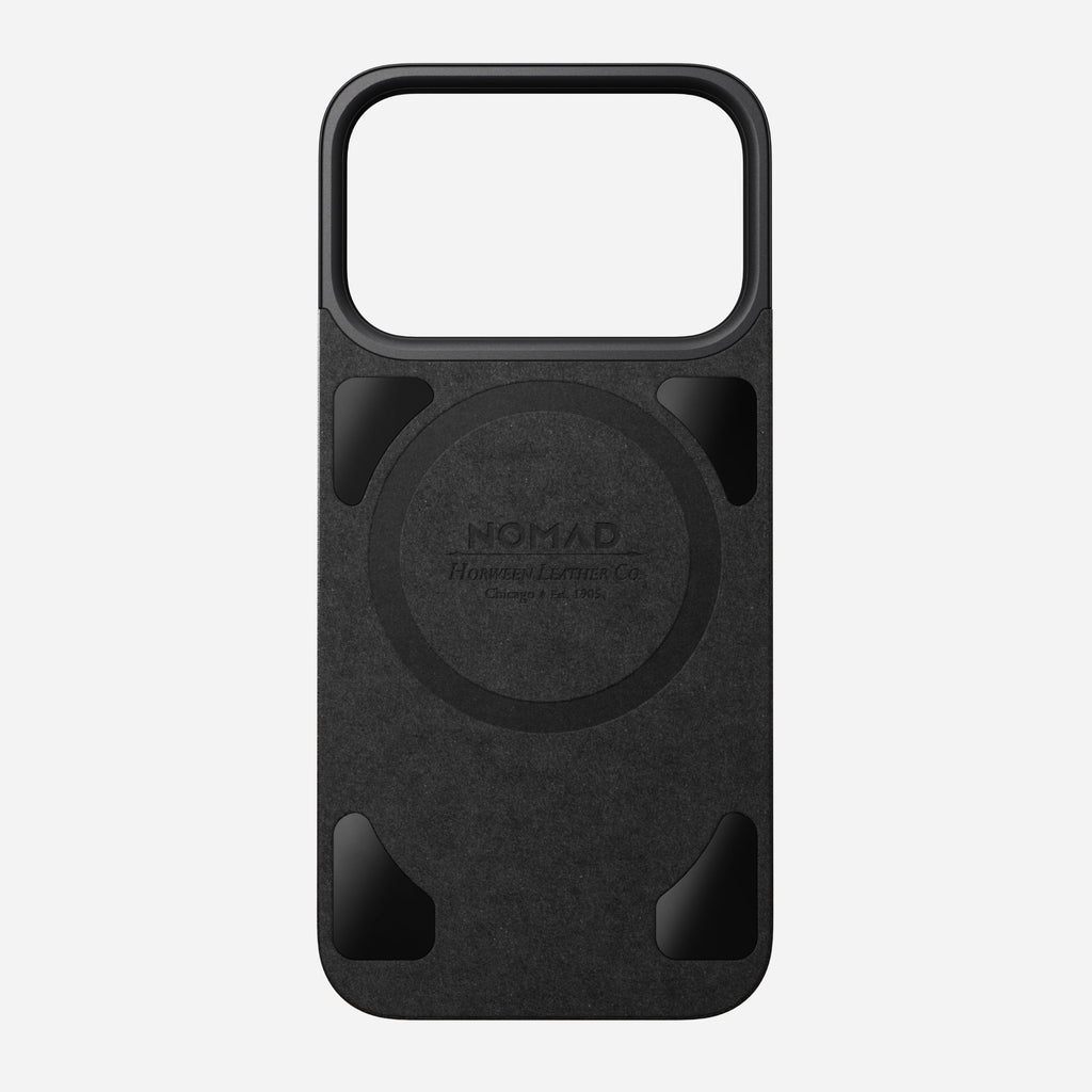 Magnetic Leather Back - iPhone 17 Pro | Black | Horween | MagSafe