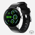 Active Band Pro - Pixel Watch | 45mm | Silver Hardware | Horween Black