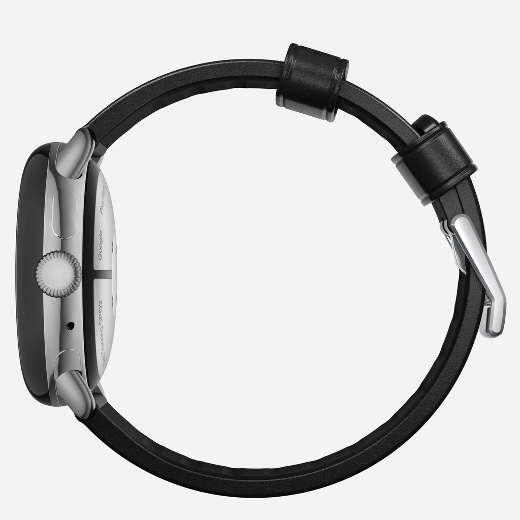 Active Band Pro - Pixel Watch | 45mm | Silver Hardware | Horween Black