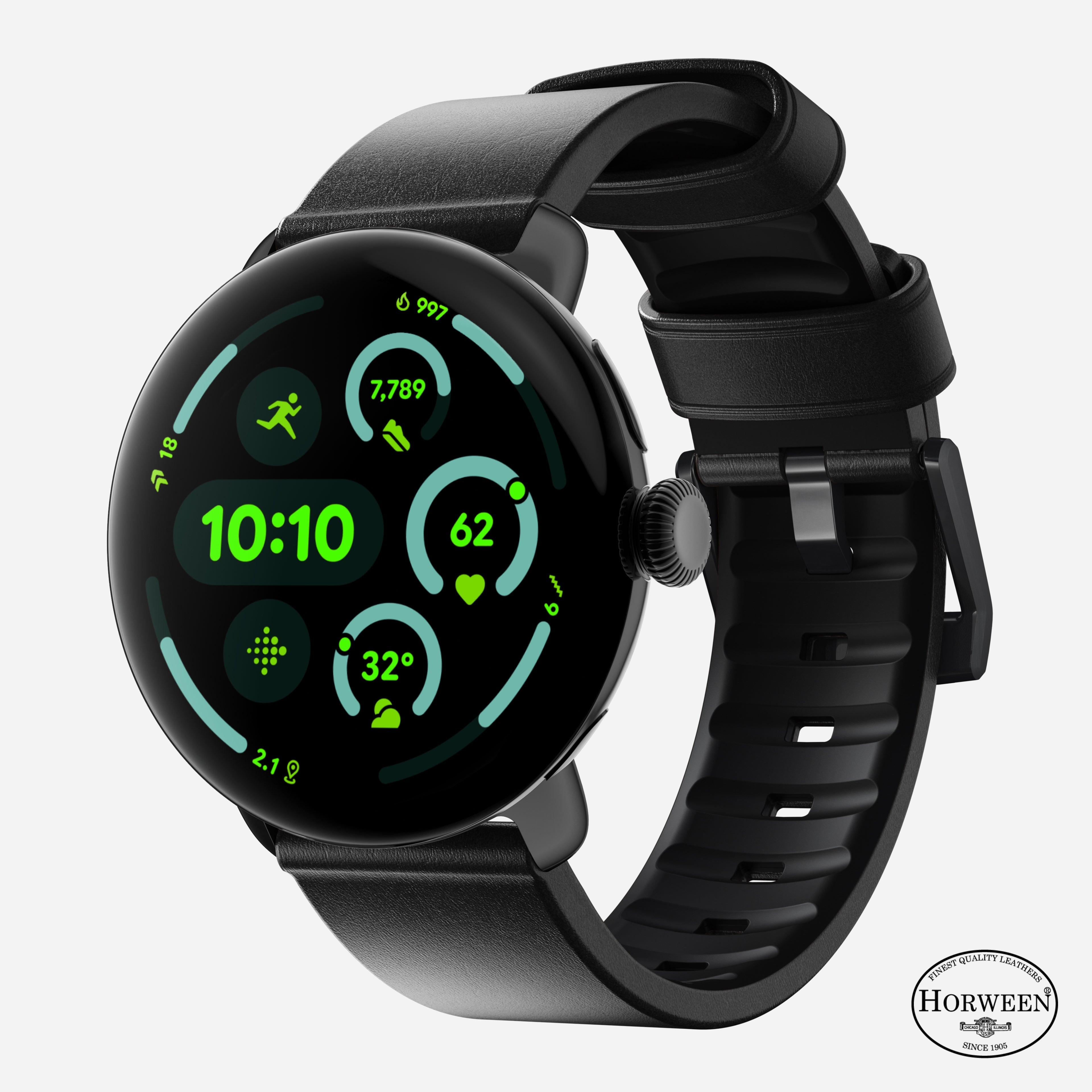 Active Band Pro - Pixel Watch | 45mm | Black Hardware | Horween Black