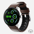 Active Band Pro - Pixel Watch | 45mm | Silver Hardware | Horween Brown