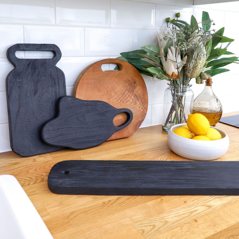 Teak Charcuterie/Cutting Board 24"