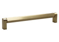Modern Hex Bar Pull, Brass