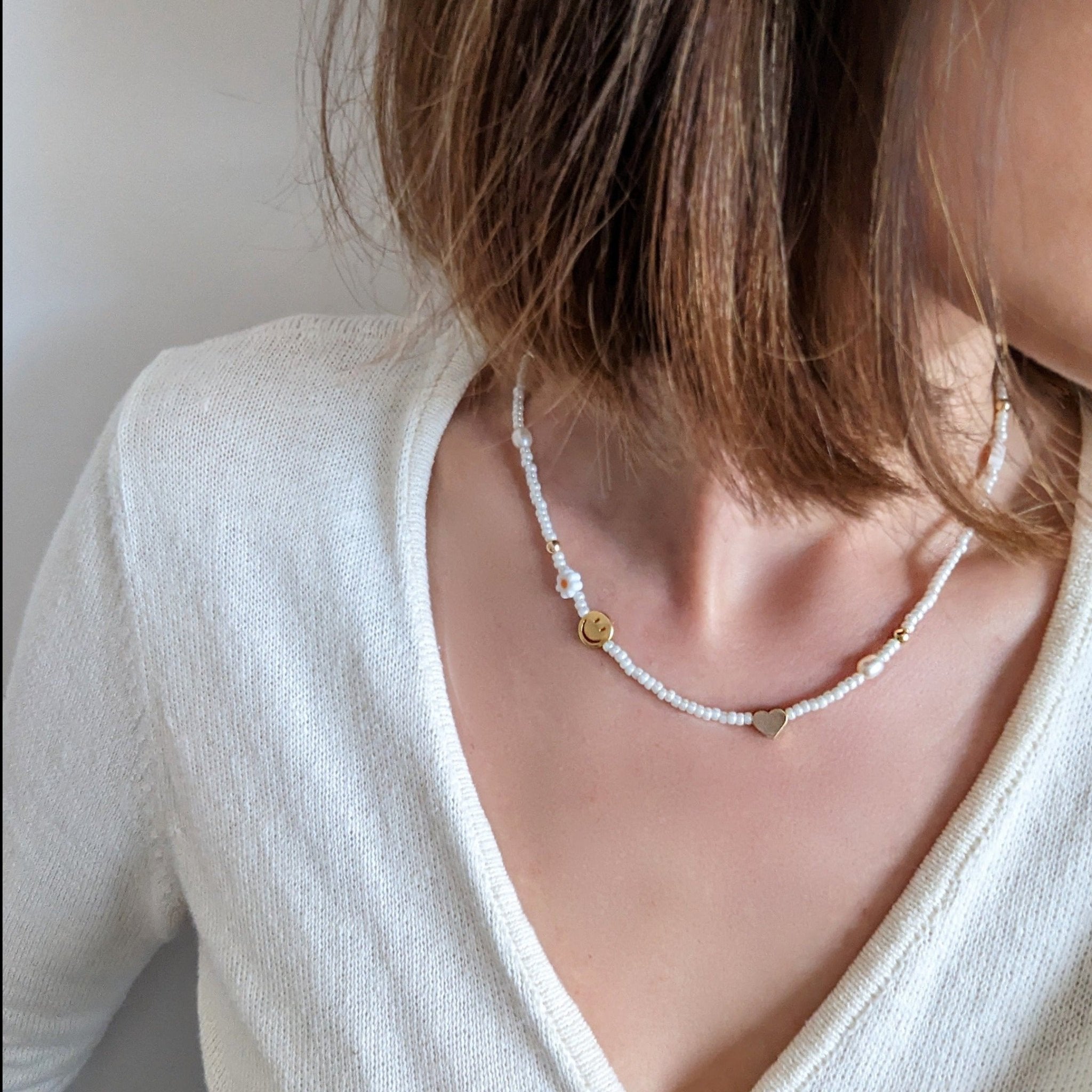 Charm Necklace | Beaded