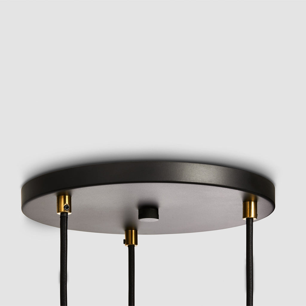 Triple Pendant in Brass + Sphere IV