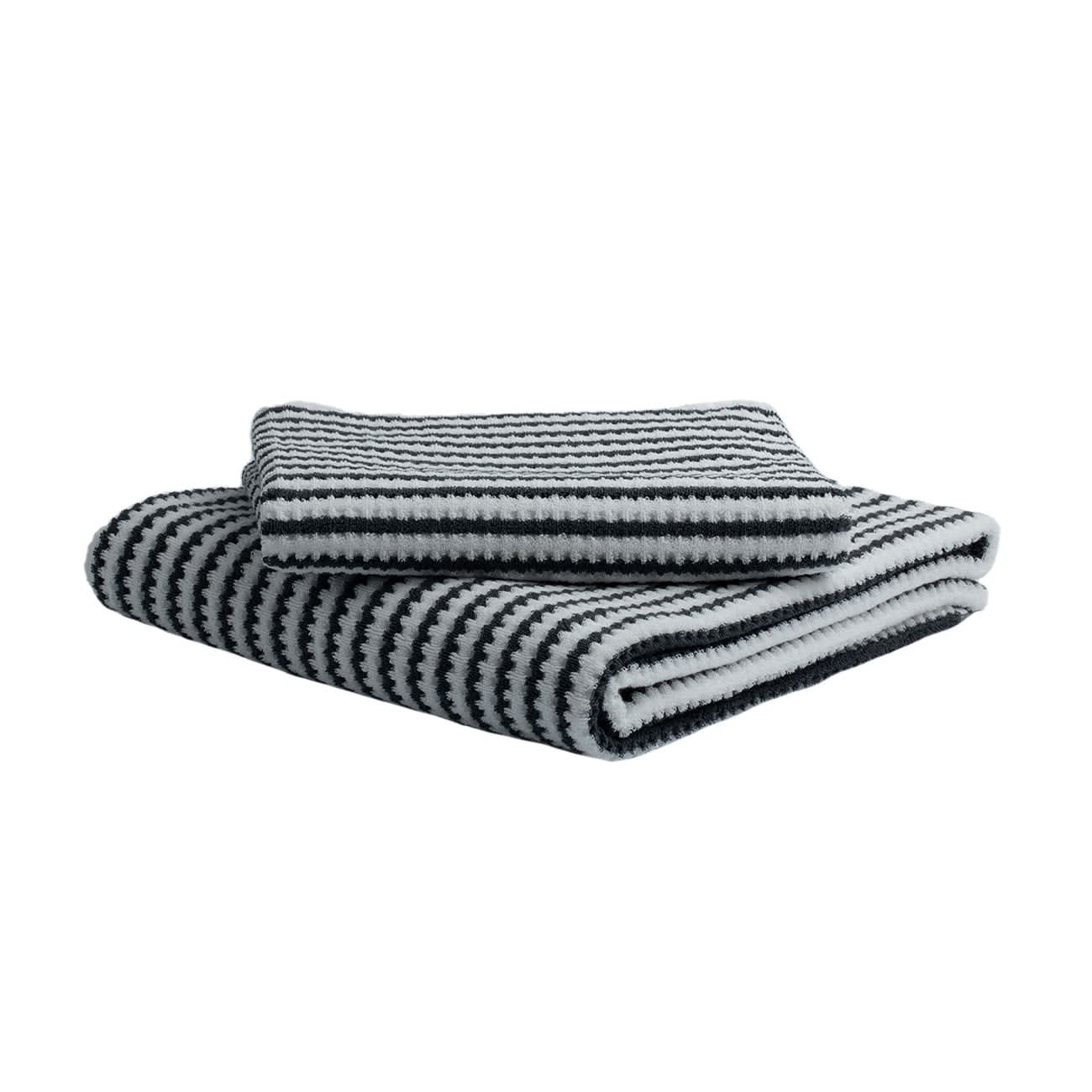 Bornova Hotel Waffle Fume Ivory Stripe