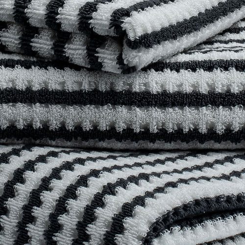 Bornova Hotel Waffle Fume Ivory Stripe