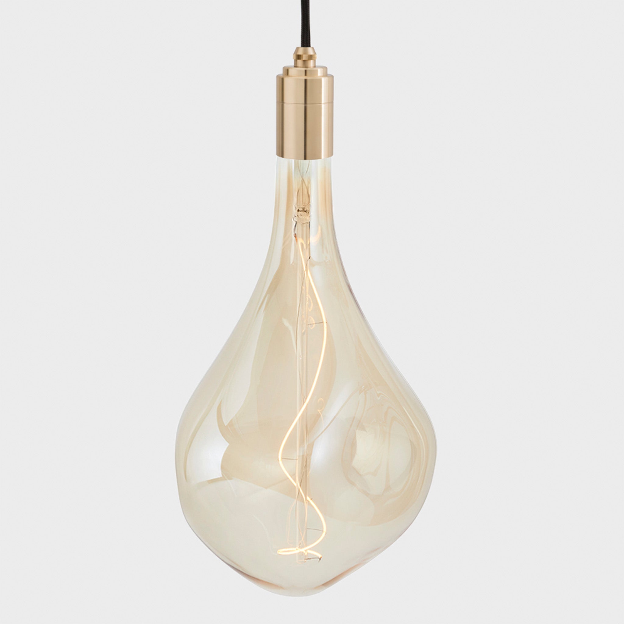 Voronoi III Plug-In Pendant in Brass