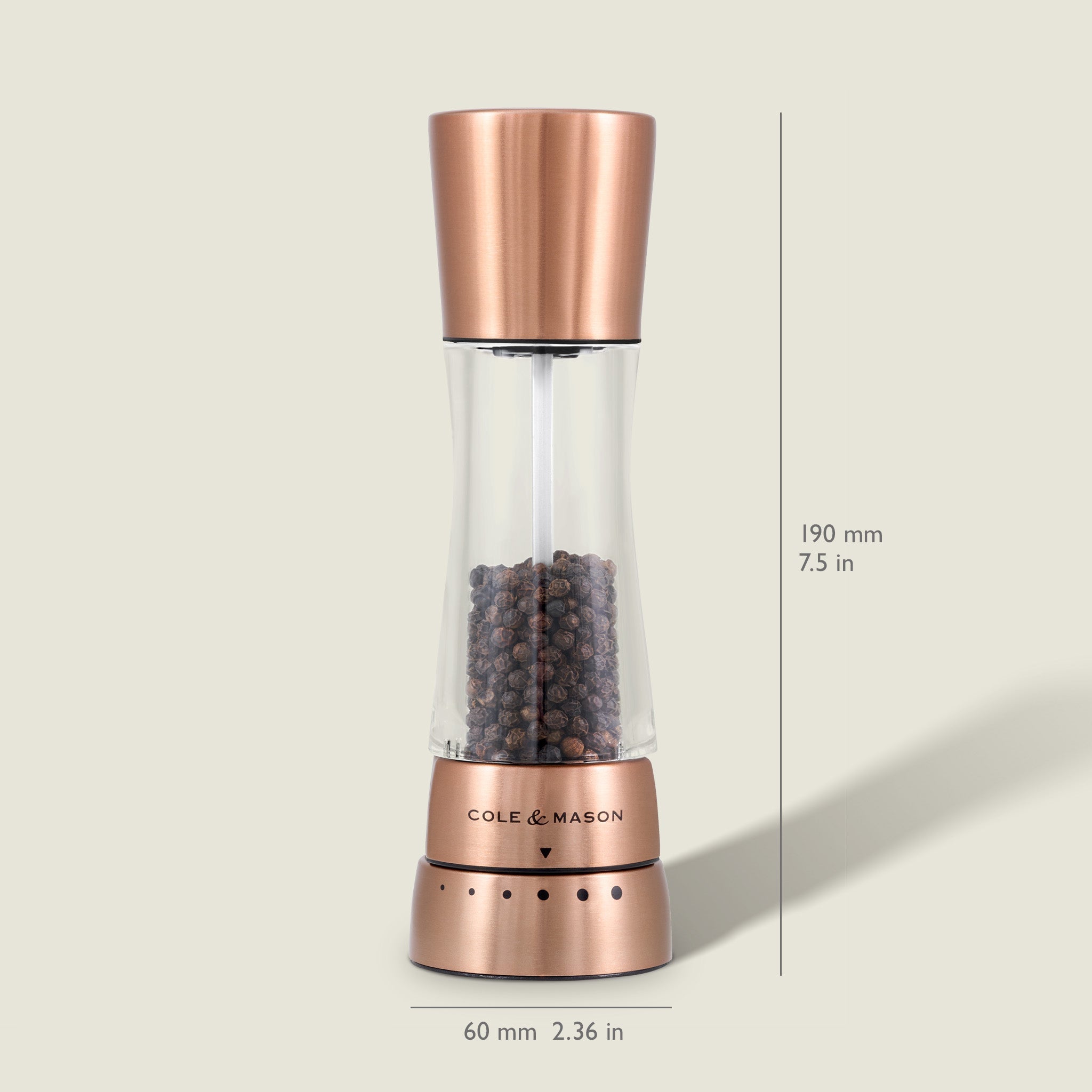 Cole & Mason Derwent Copper Salt & Pepper Mill