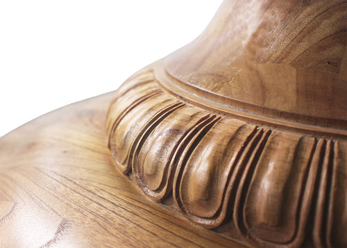 55" Charlotte Pedestal Table (Golden Oak)