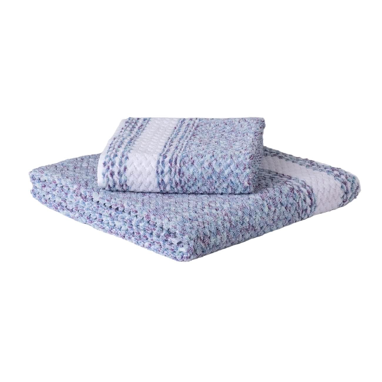 Chevron Lavender Blue Linen cotton