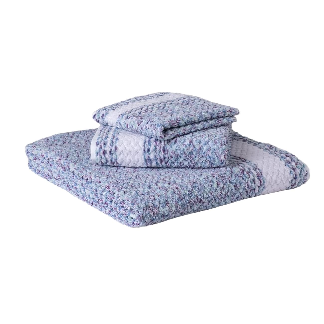 Chevron Lavender Blue Linen cotton