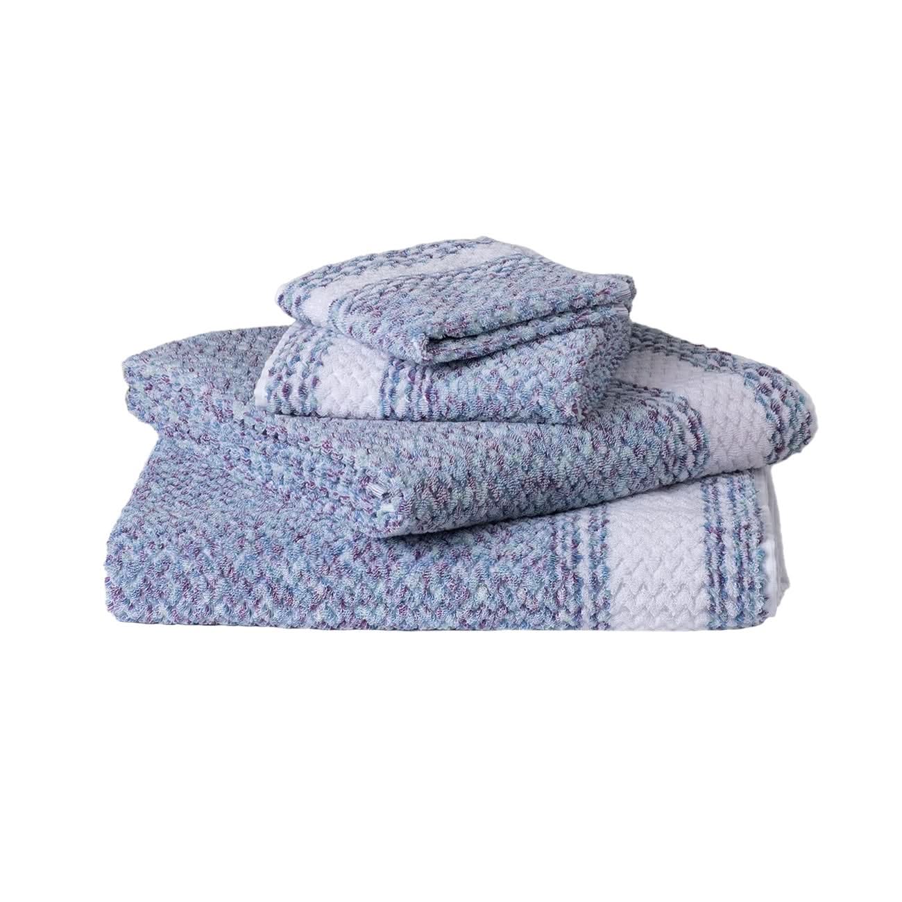 Chevron Lavender Blue Linen cotton