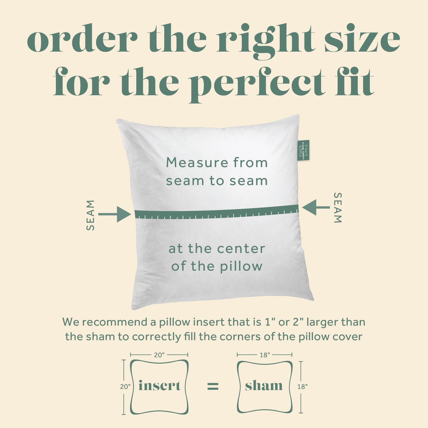 Daydream Luxury Square Pillow Insert