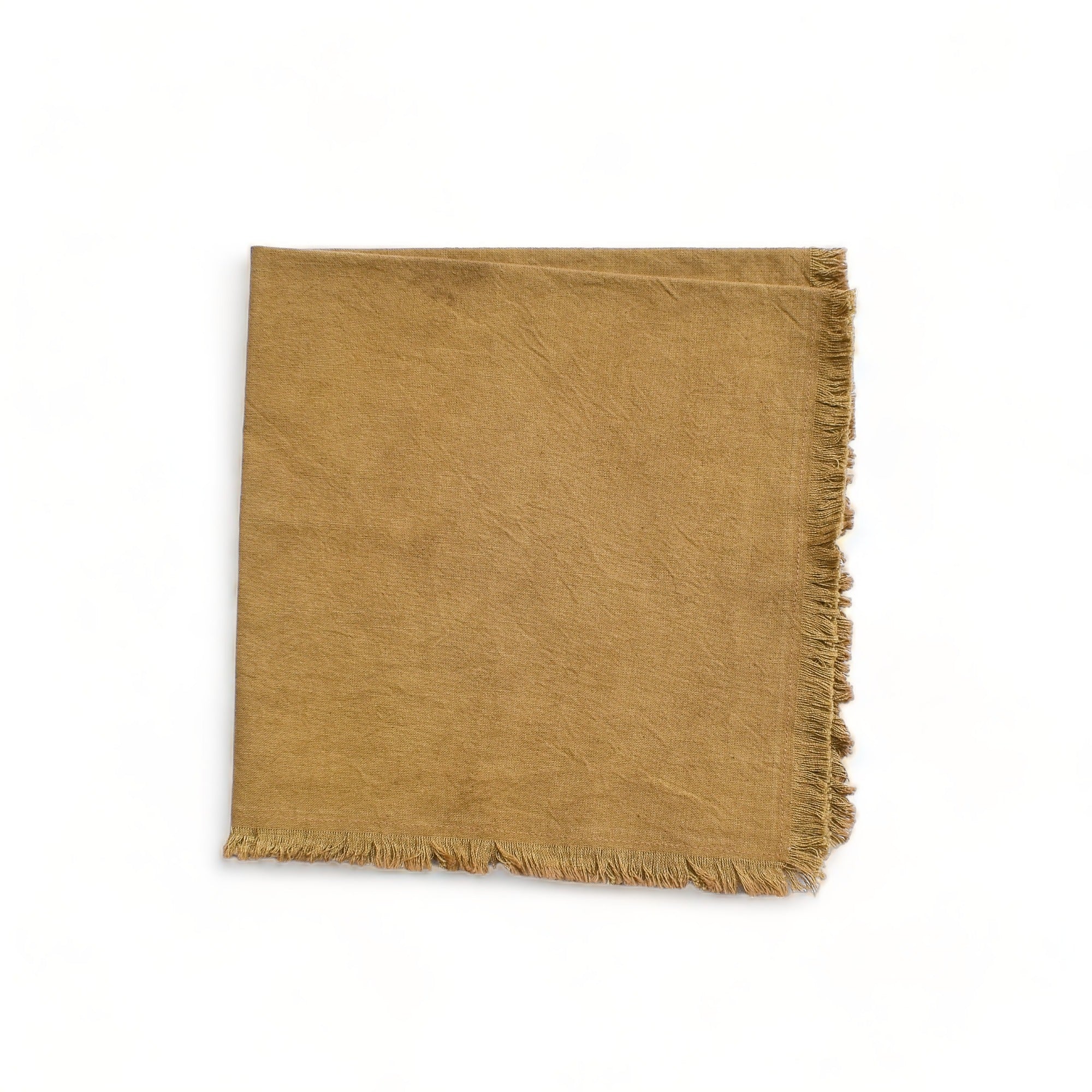 Camel Cotton Napkins (Set of 4) by CECILIADENADIE studio