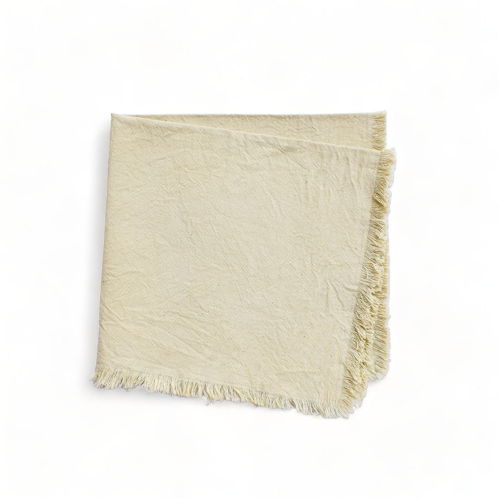 Natural Ivory Napkins (Set of 4) by CECILIADENADIE studio