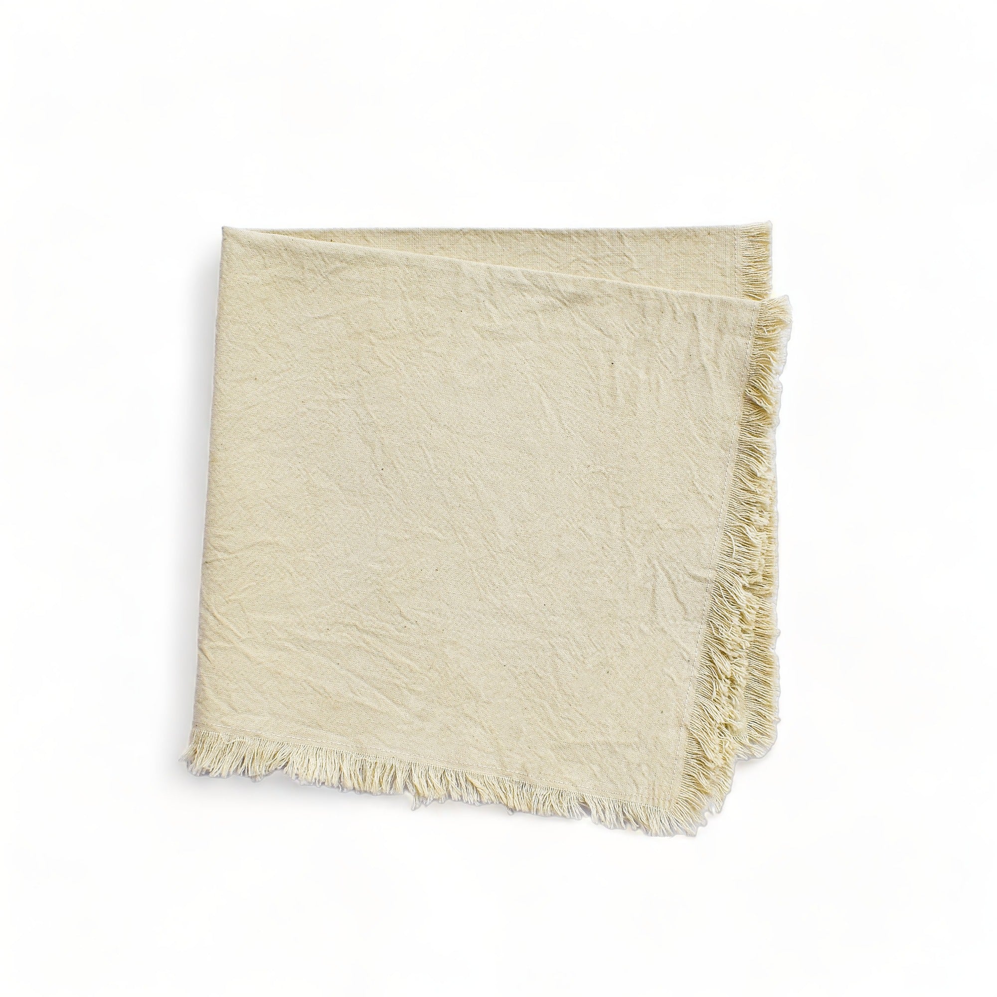Natural Ivory Napkins (Set of 4) by CECILIADENADIE studio