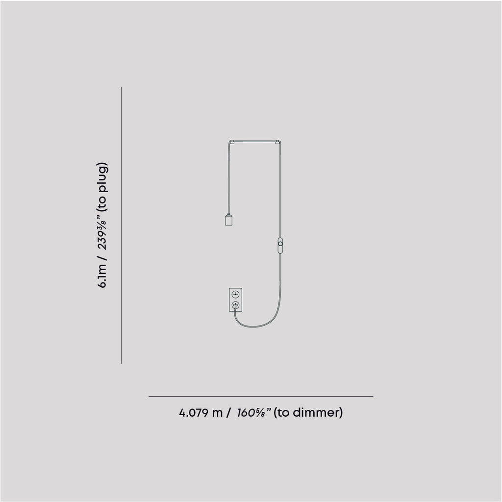 Oval II Plug-In Pendant in Graphite