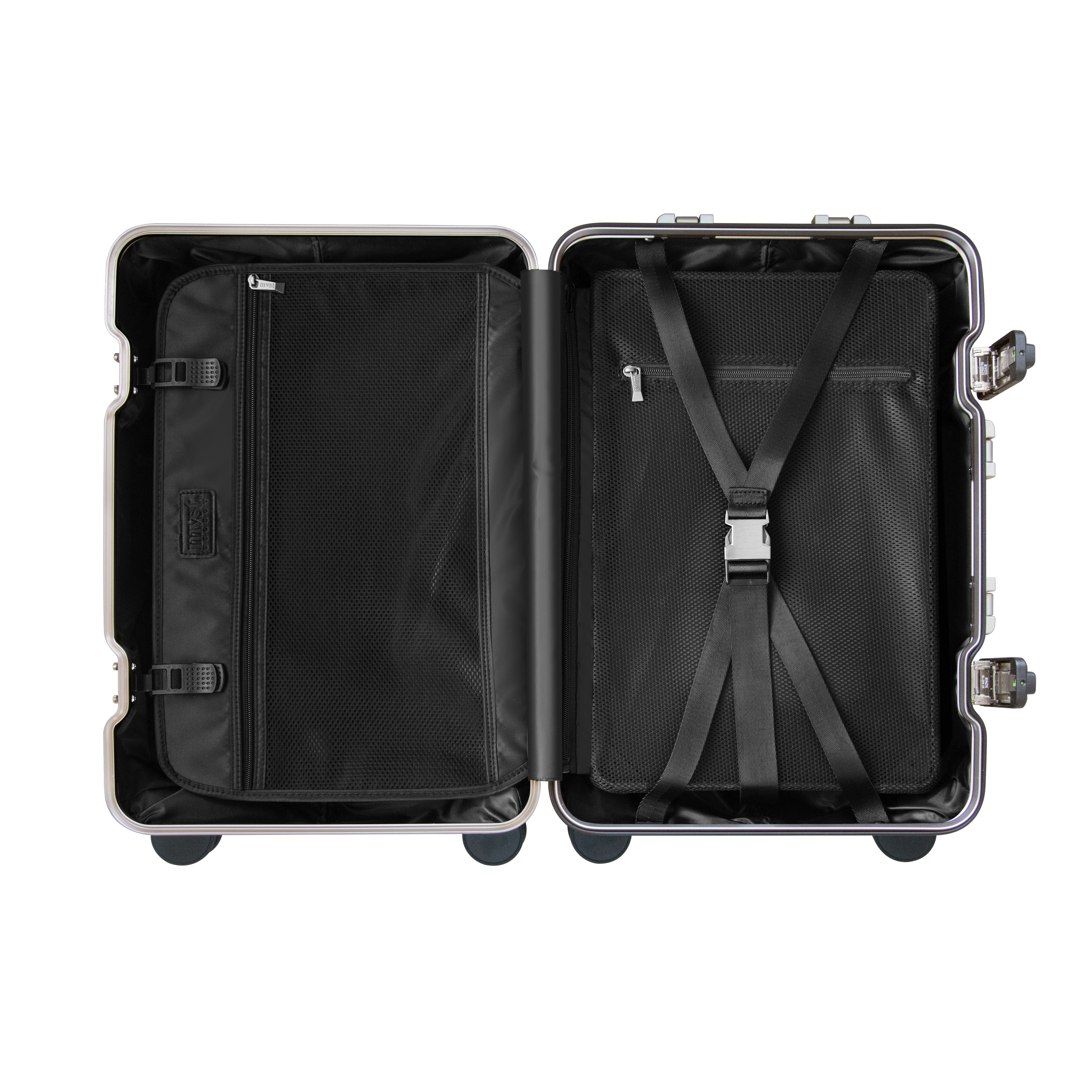 TREVA Aluminum Suitcase Champagne