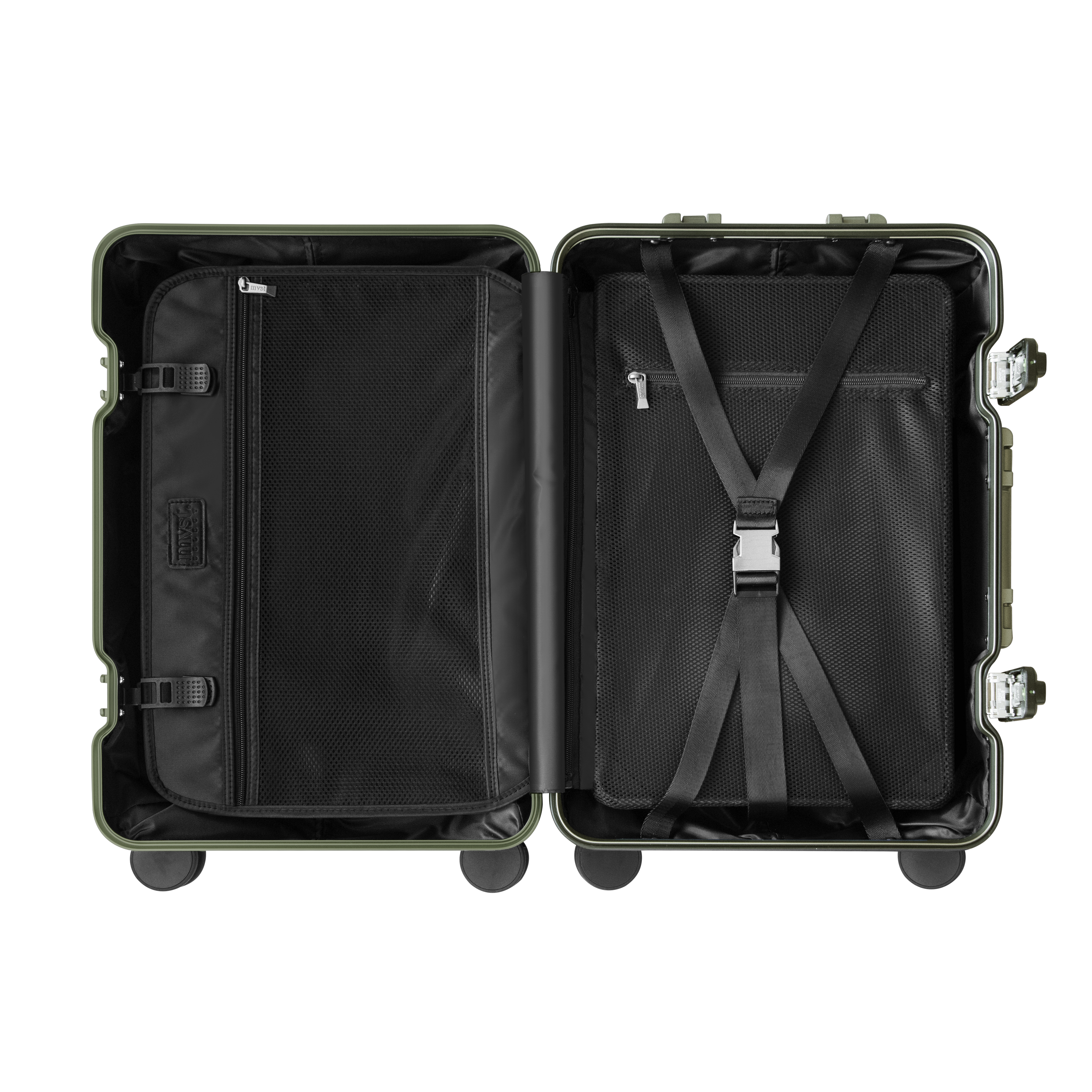 TREVA Aluminum Suitcase Army Green