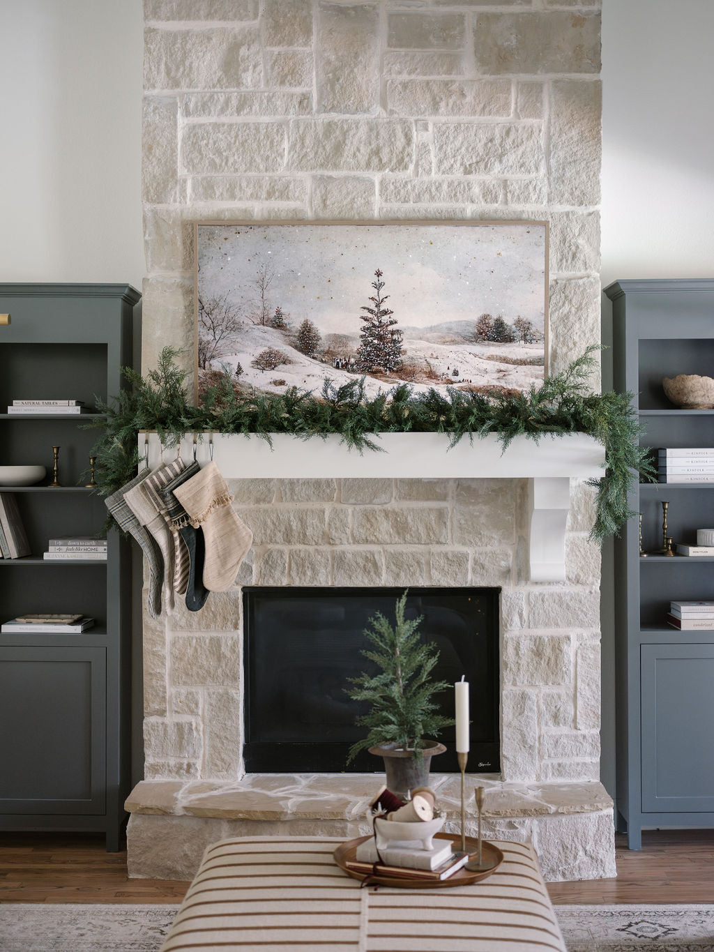 9' Faux Cedar Garland Evergreen